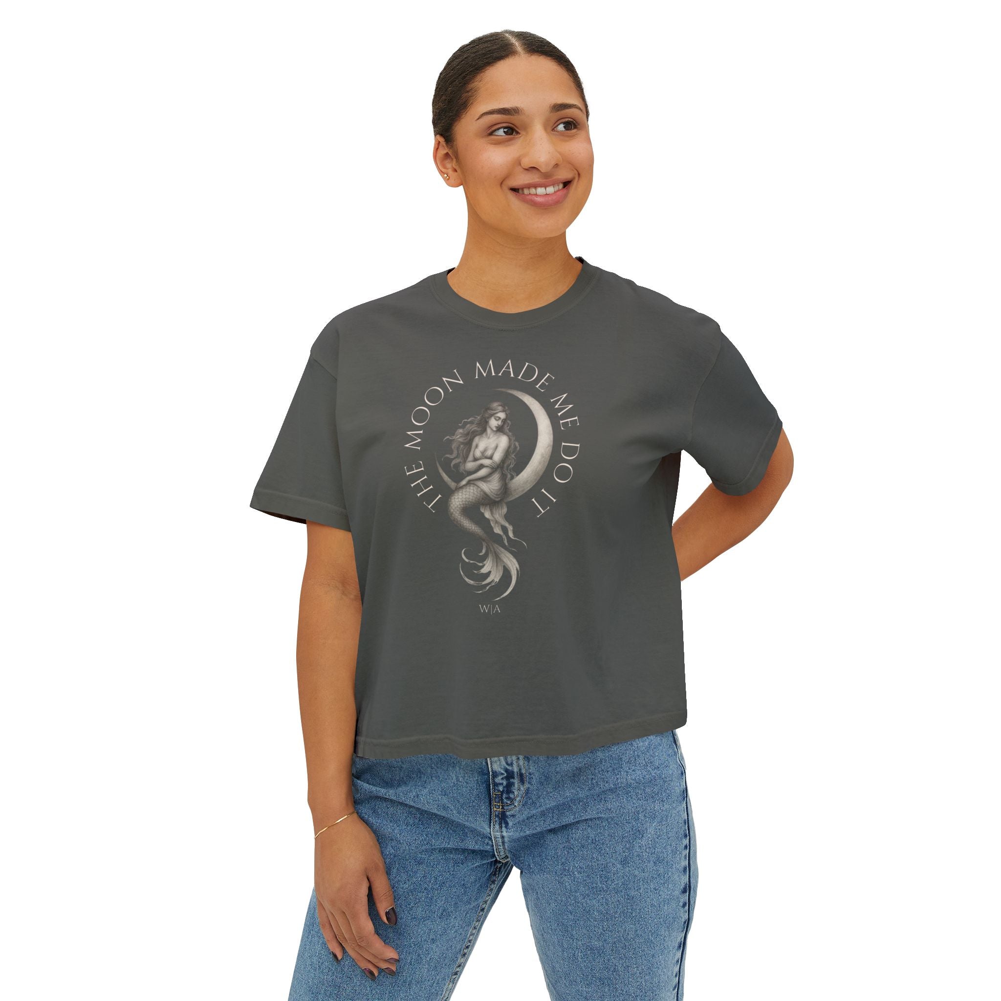 The Moon Made Me Do it Mermaid | Women’s Boxy Tee