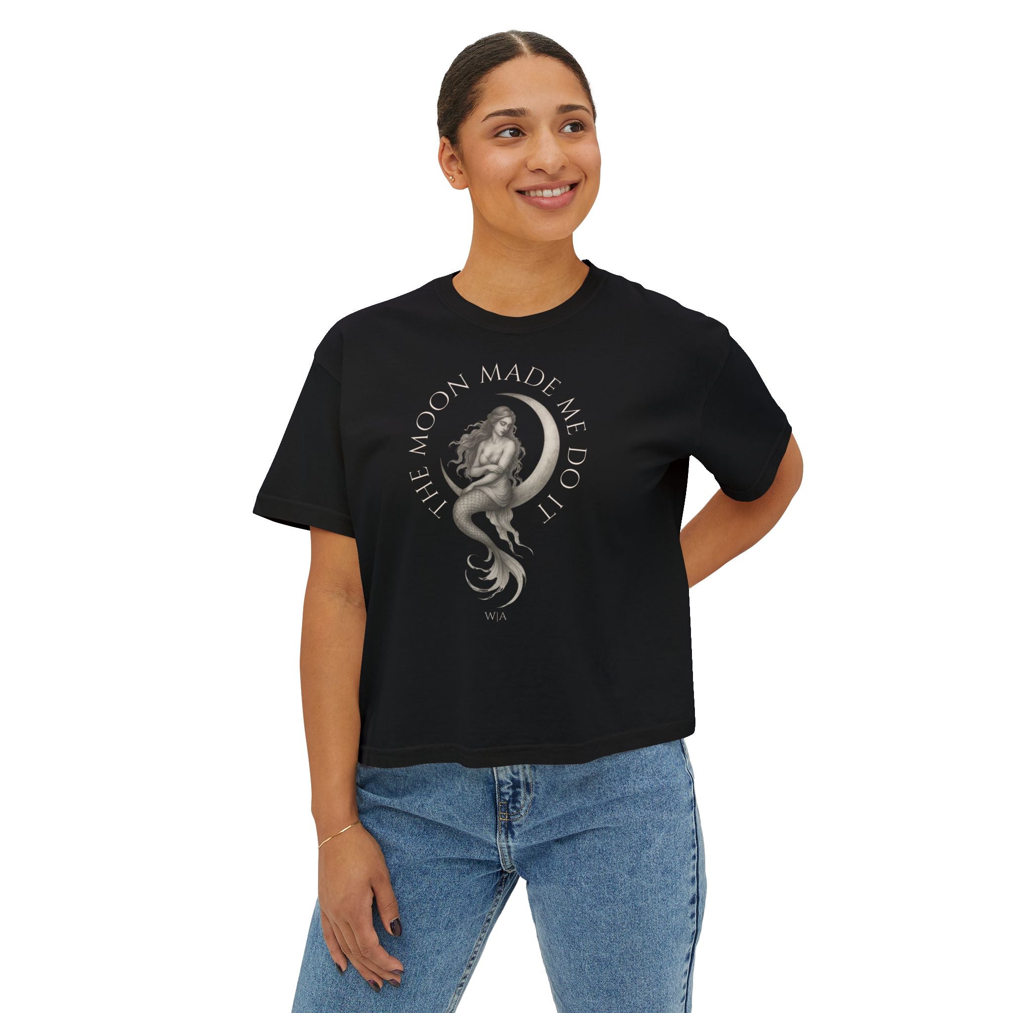 The Moon Made Me Do it Mermaid | Women’s Boxy Tee