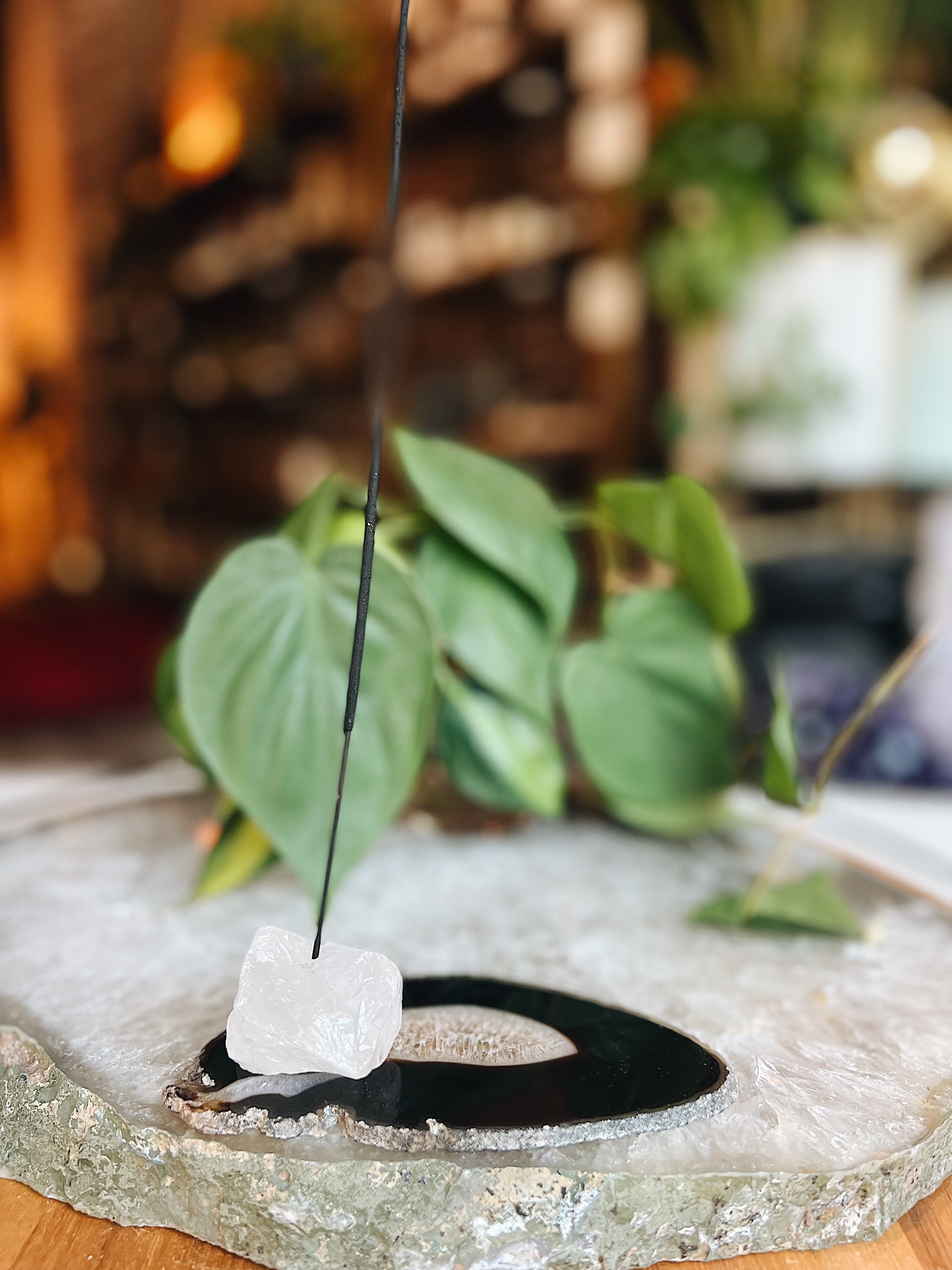 Intuitively Chosen Crystal Incense Holder Wild Alabaster