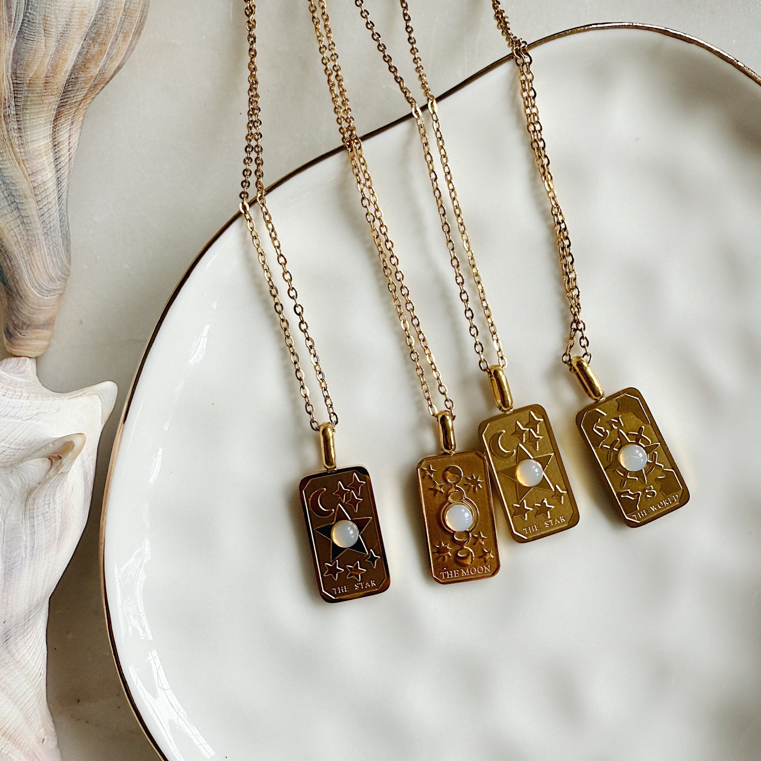 Elemental Opal Tarot Necklace