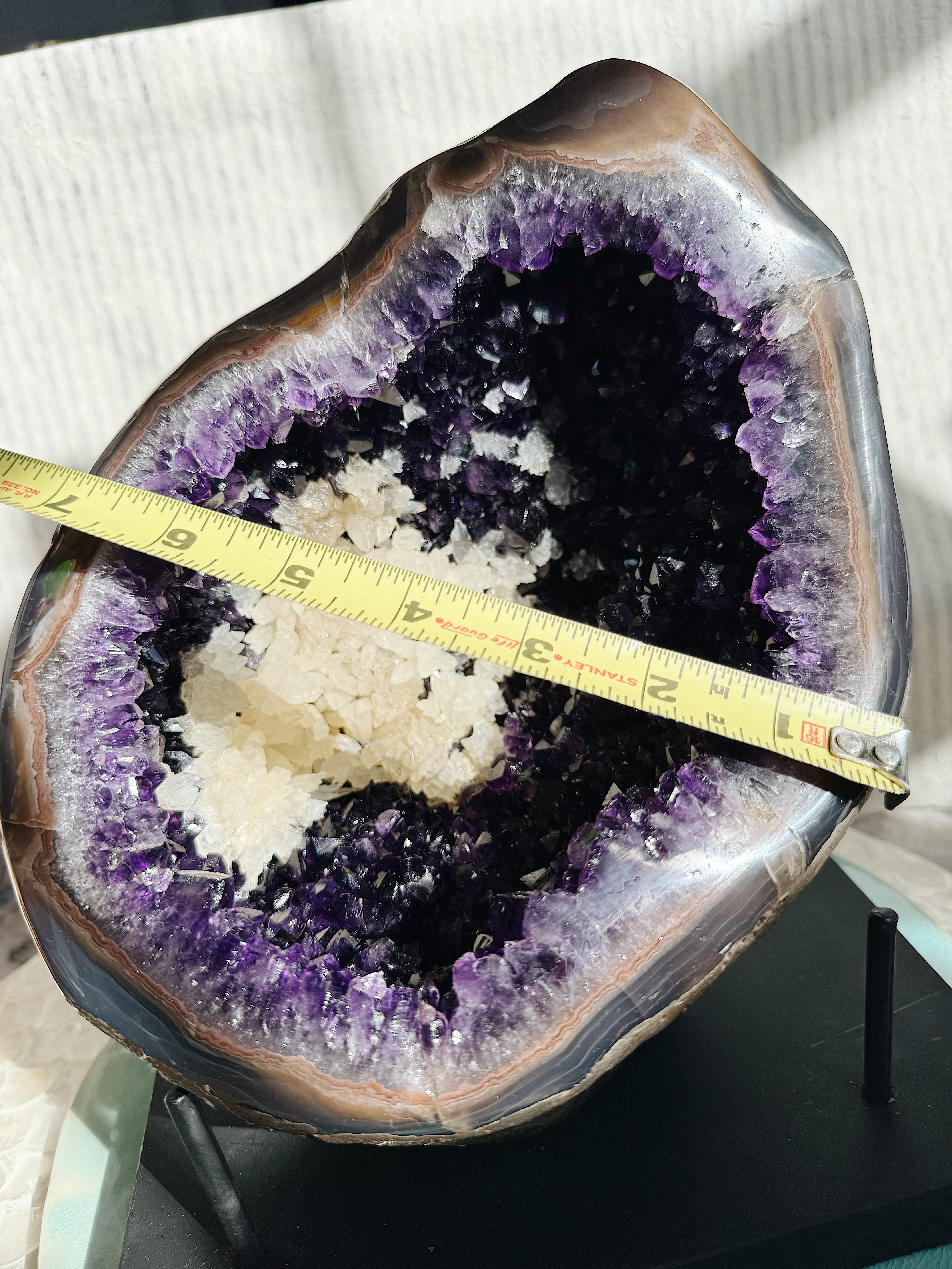Amethyst Druzy Cluster w/Calcite