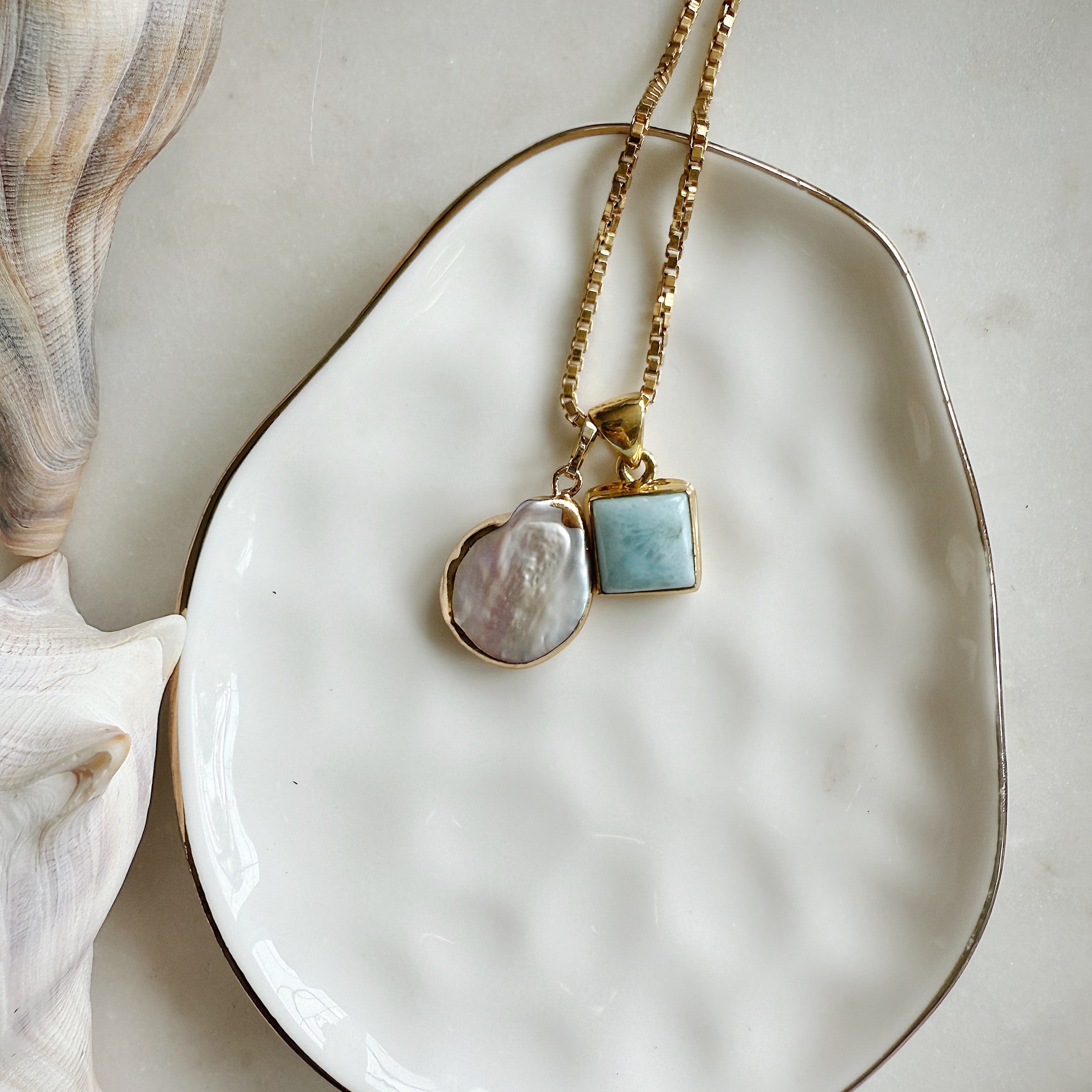 Larimar Pendants