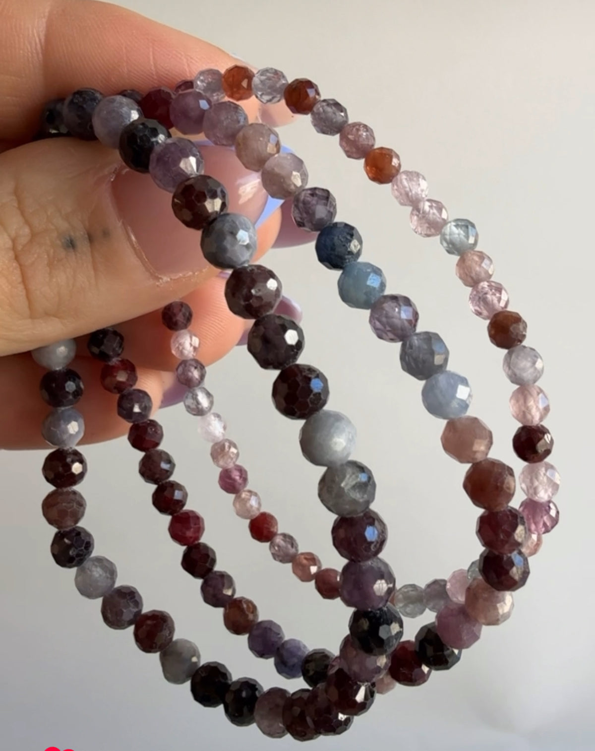 Spinel Bracelet Trio
