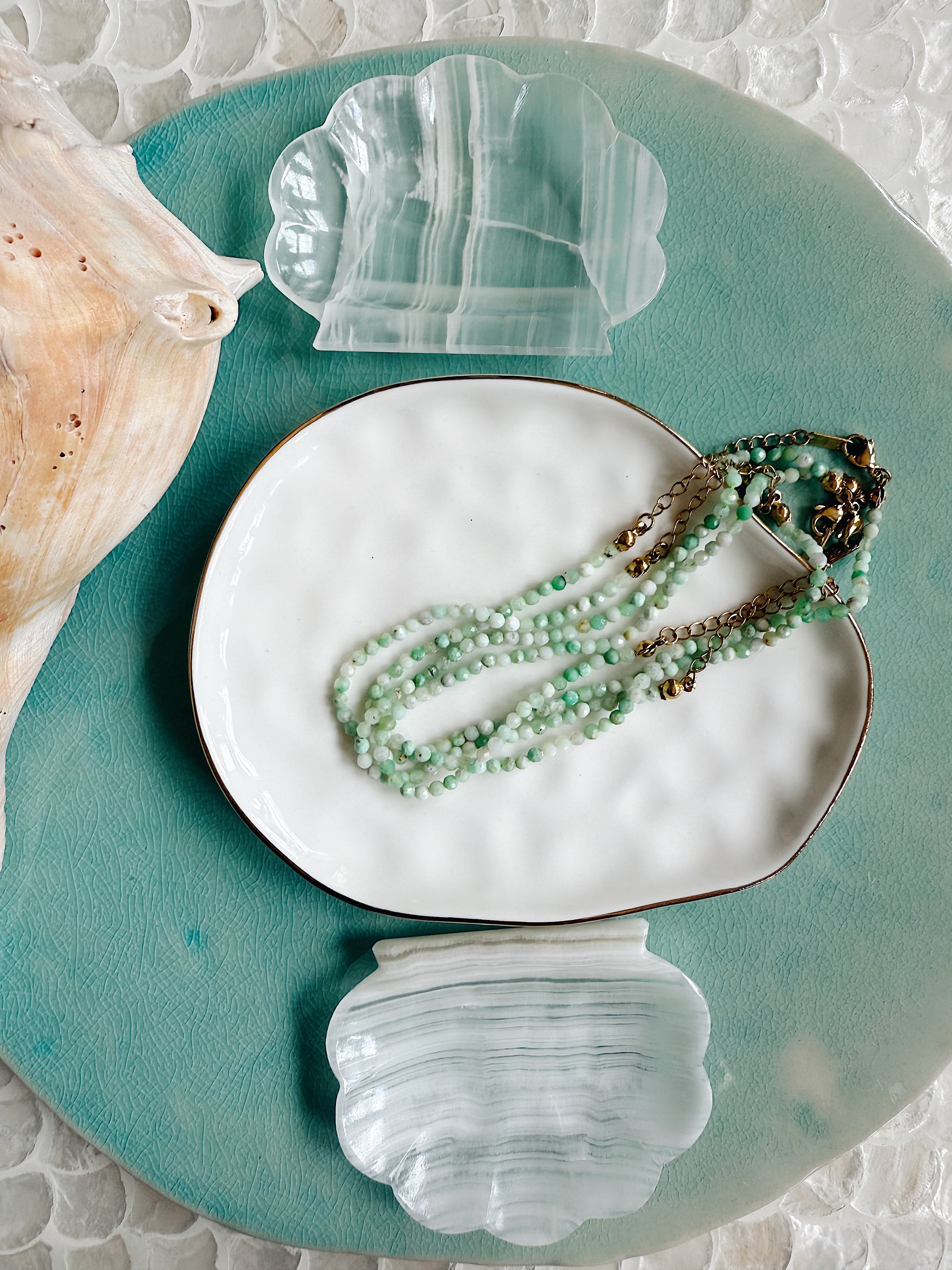 The Chapman Anklet – Faceted Crystal Anklet