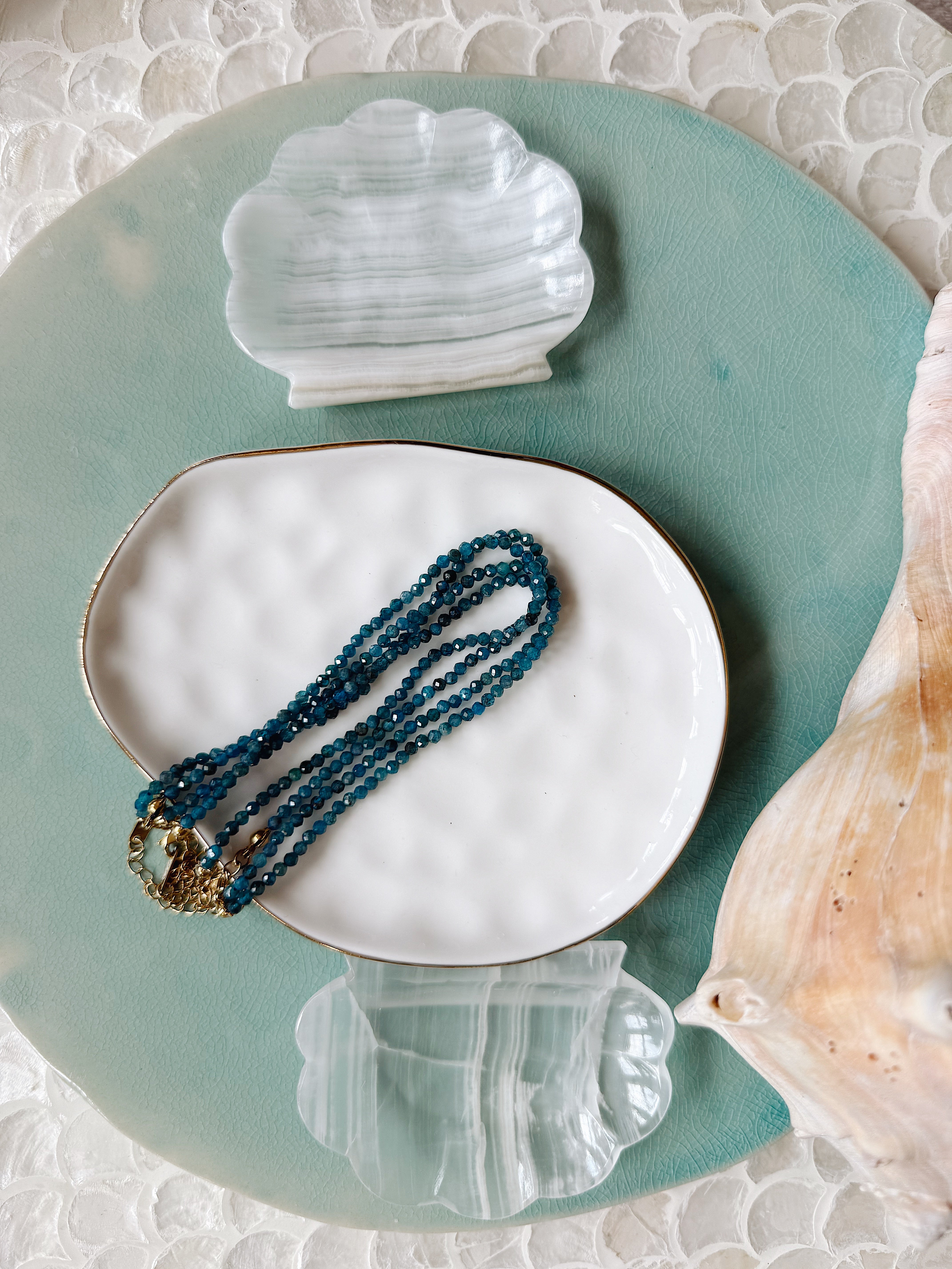 The Chapman Anklet – Faceted Crystal Anklet