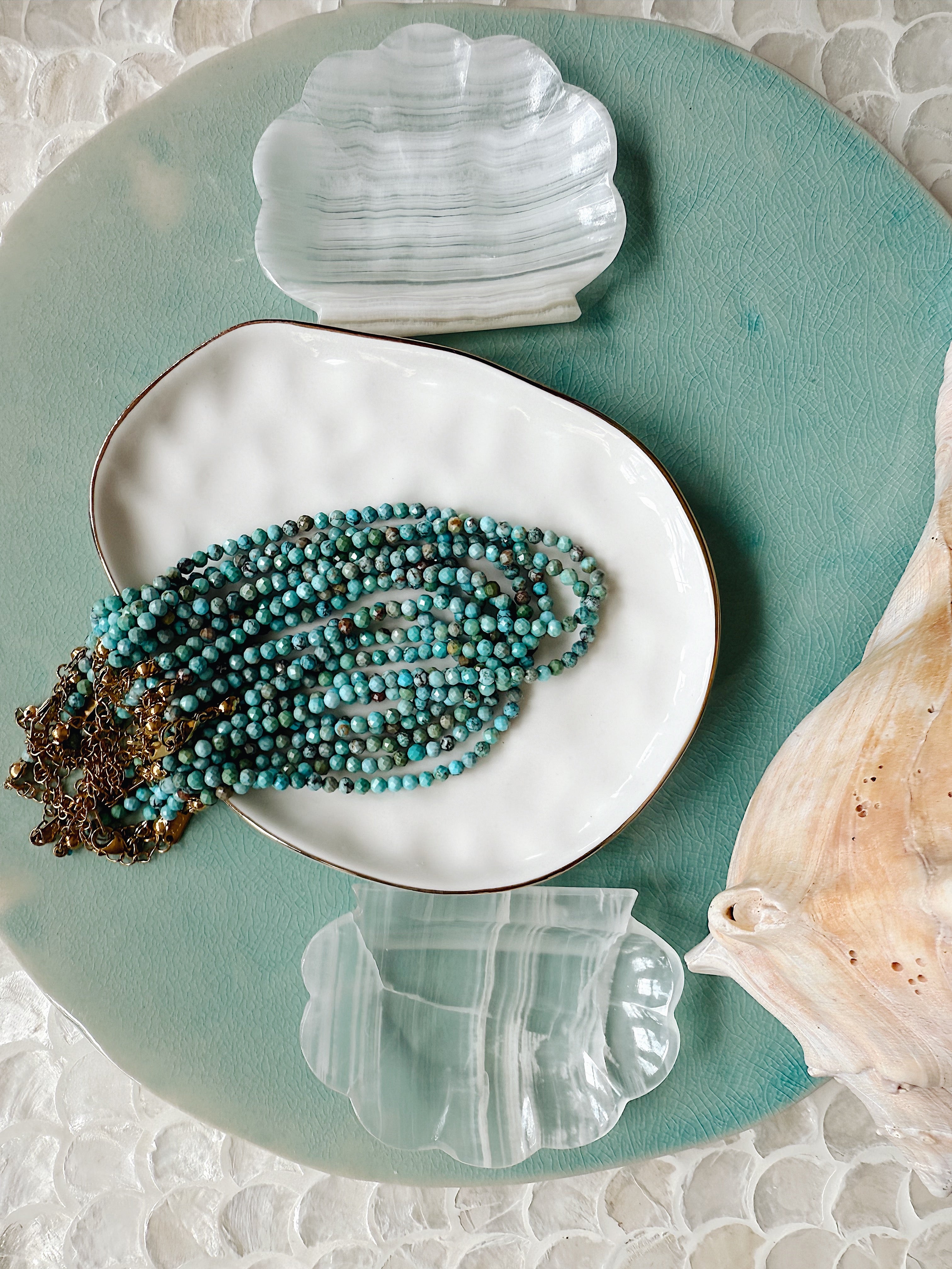 The Chapman Anklet – Faceted Crystal Anklet