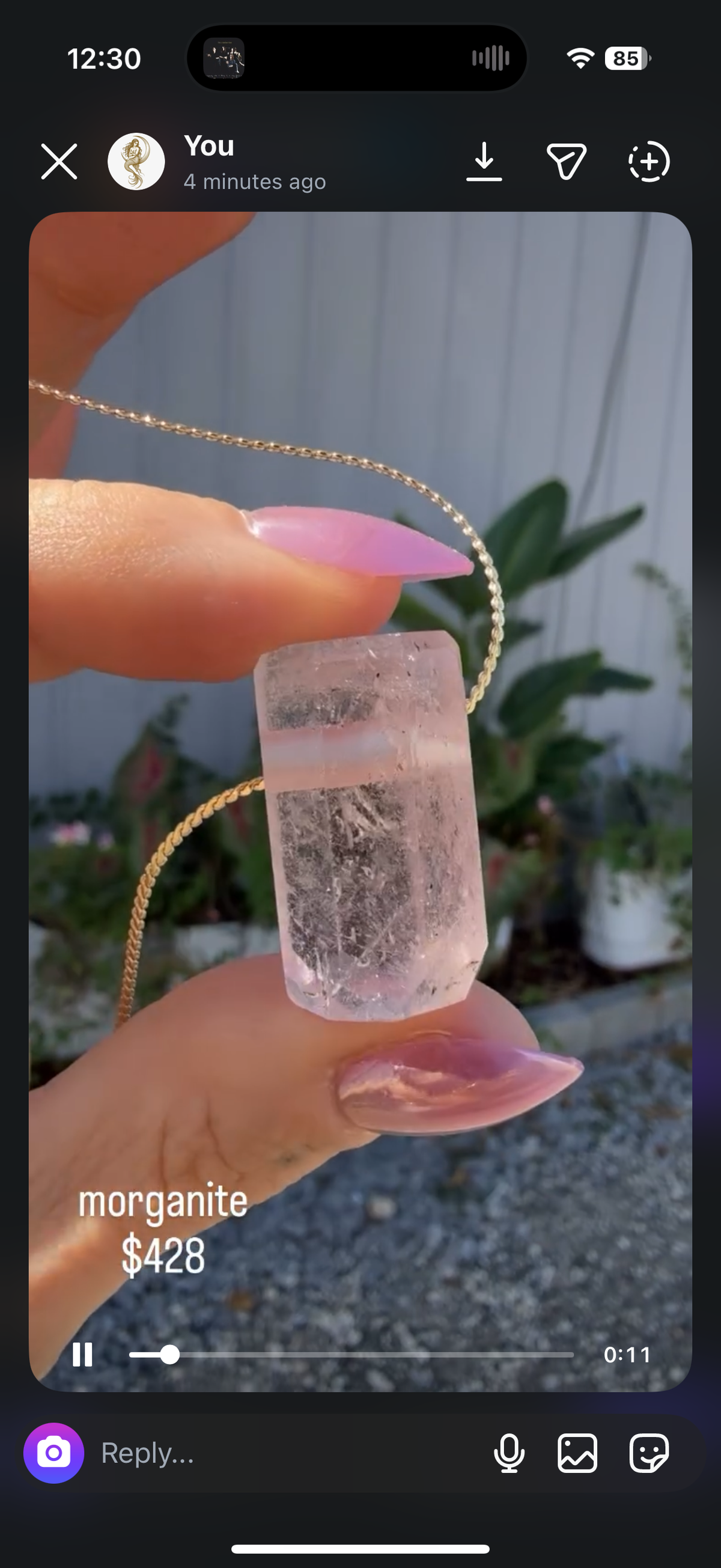 Morganite 16in