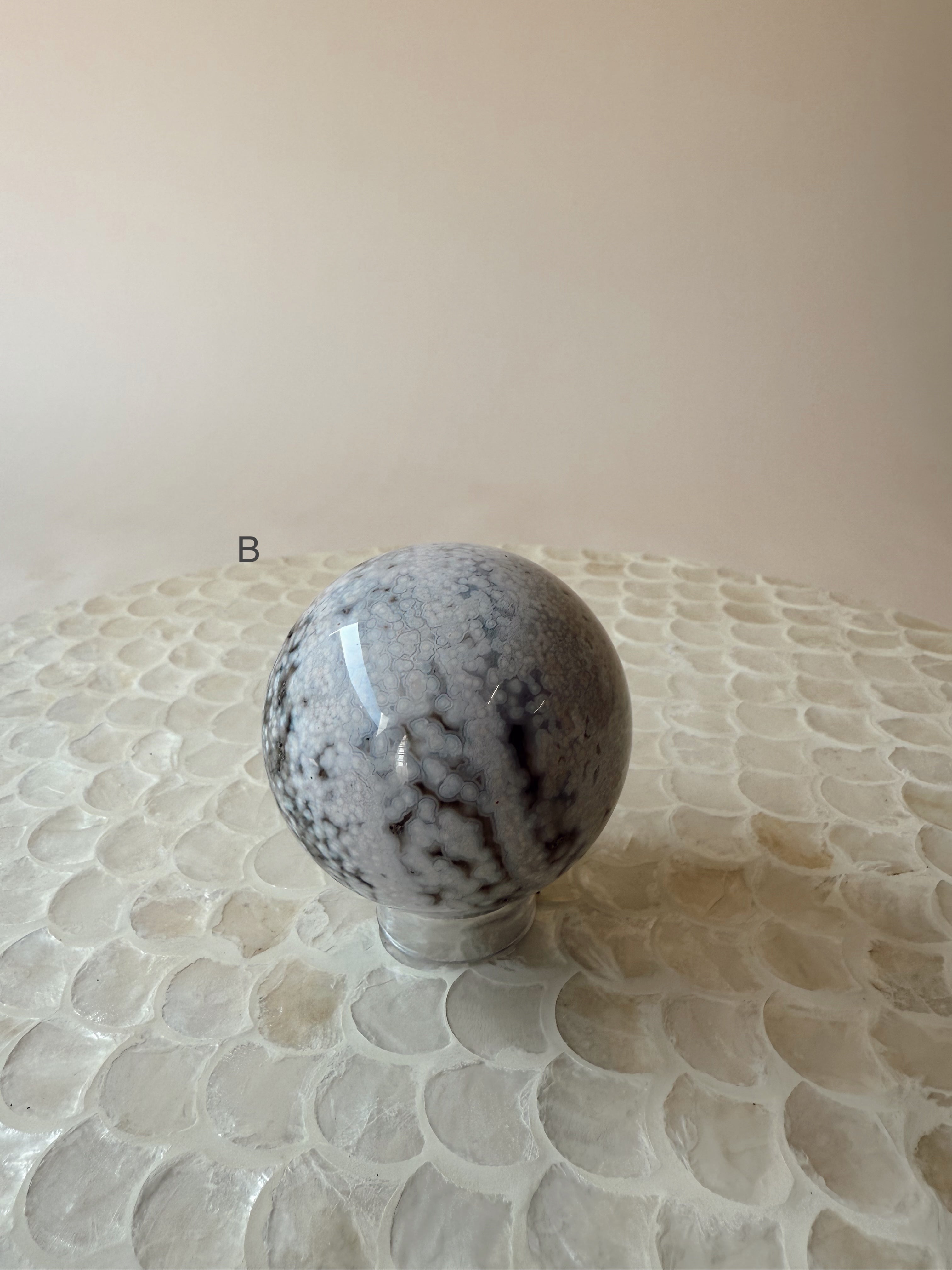 Ocean Jasper Sphere with Stand