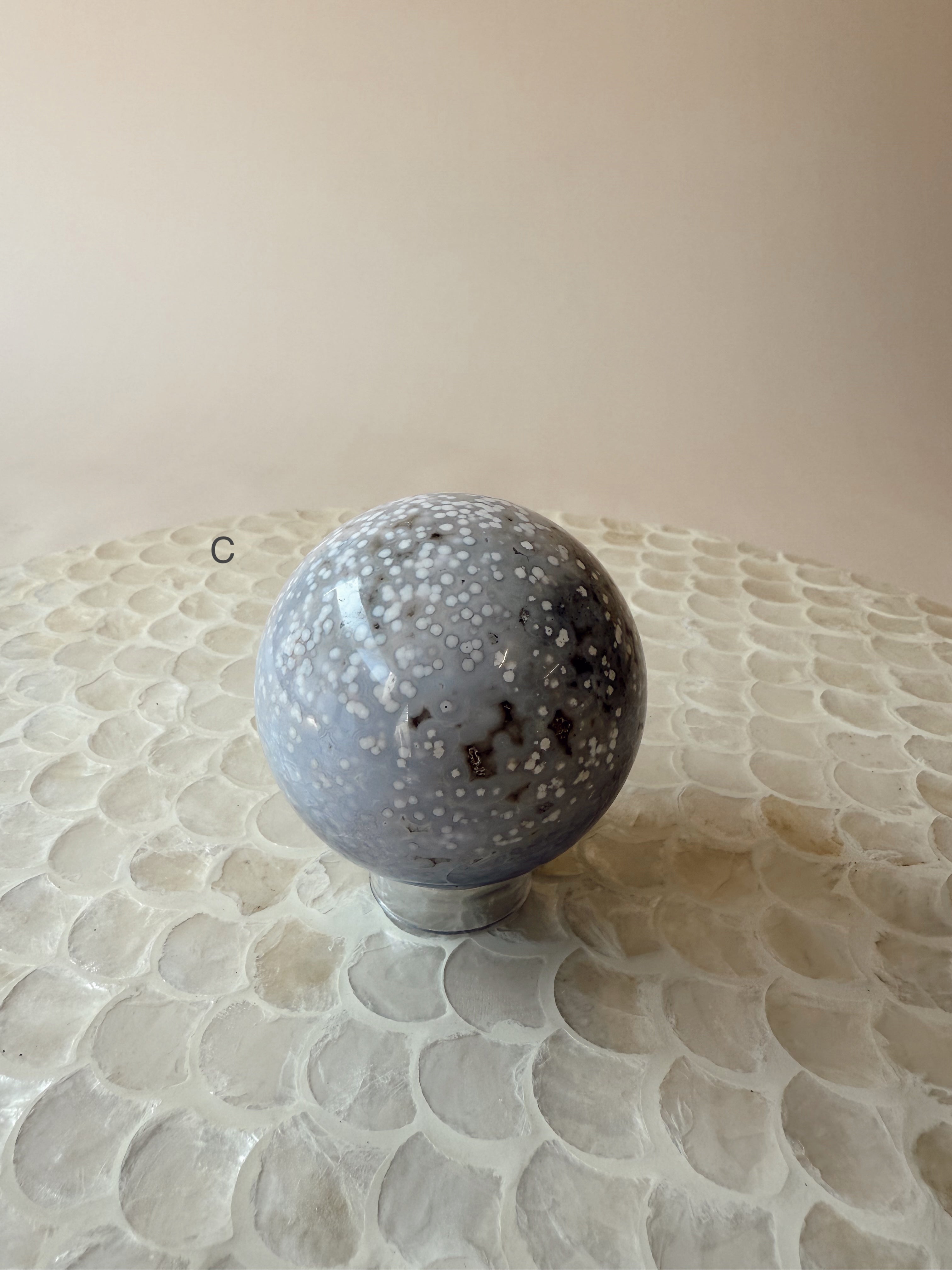 Ocean Jasper Sphere with Stand