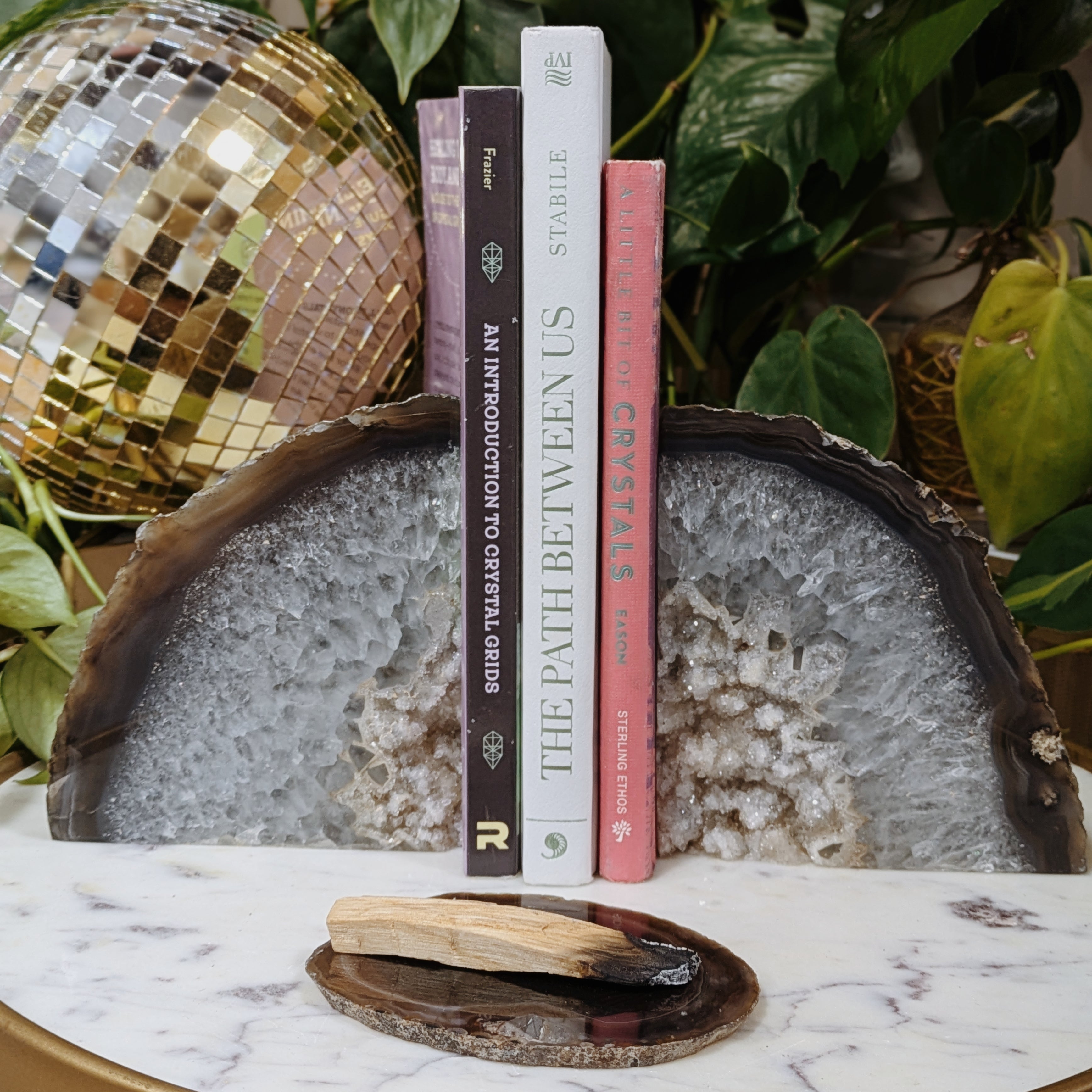 Agate Bookends Wild Alabaster