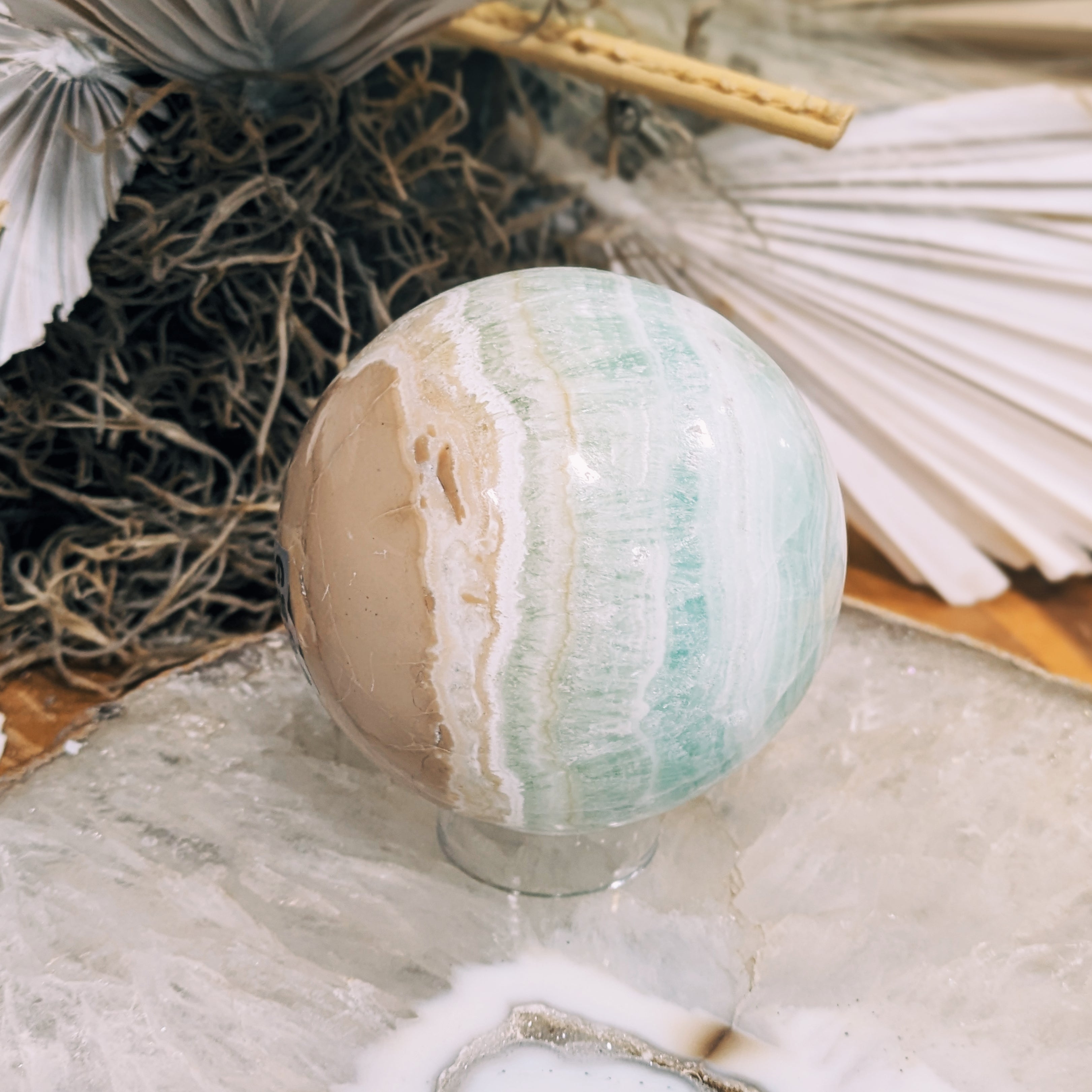 Caribbean Calcite Sphere Wild Alabaster