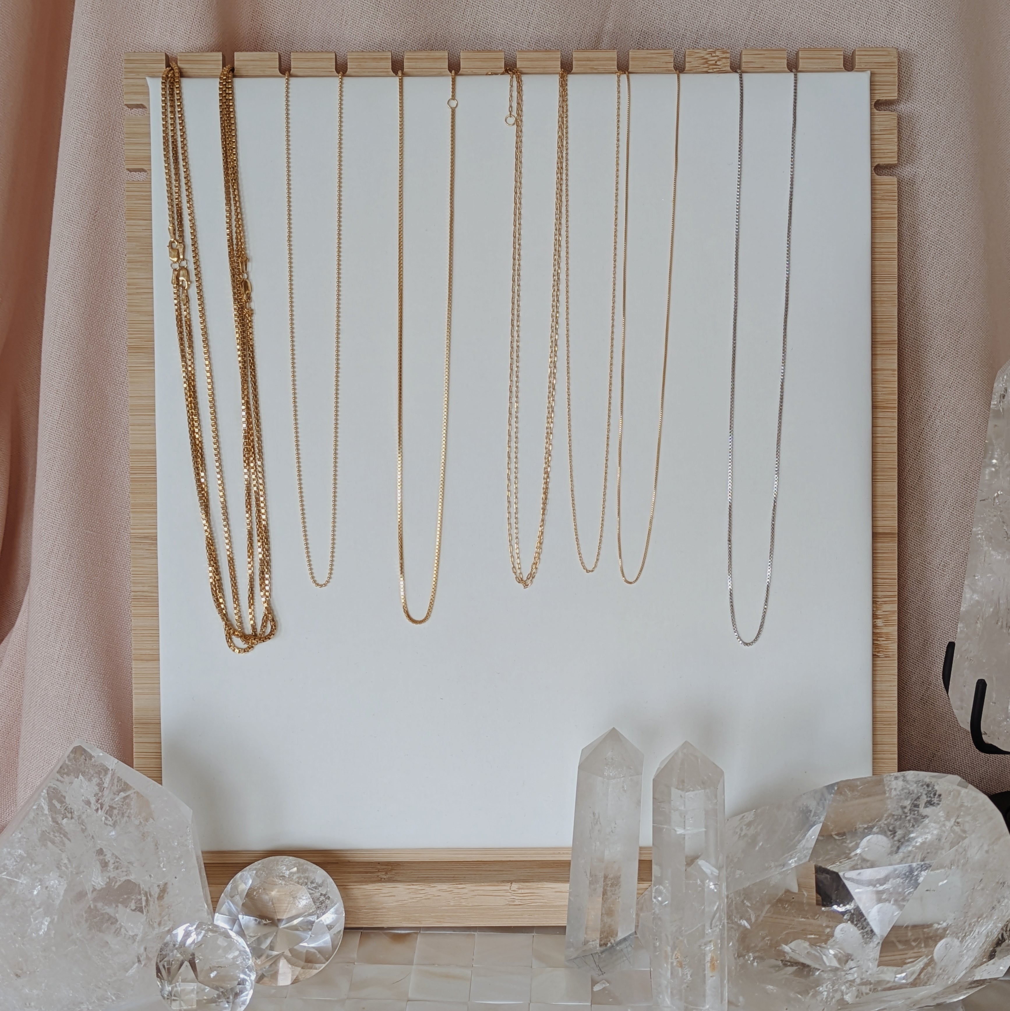 Gold Plated + Sterling Silver Necklace Chains Wild Alabaster