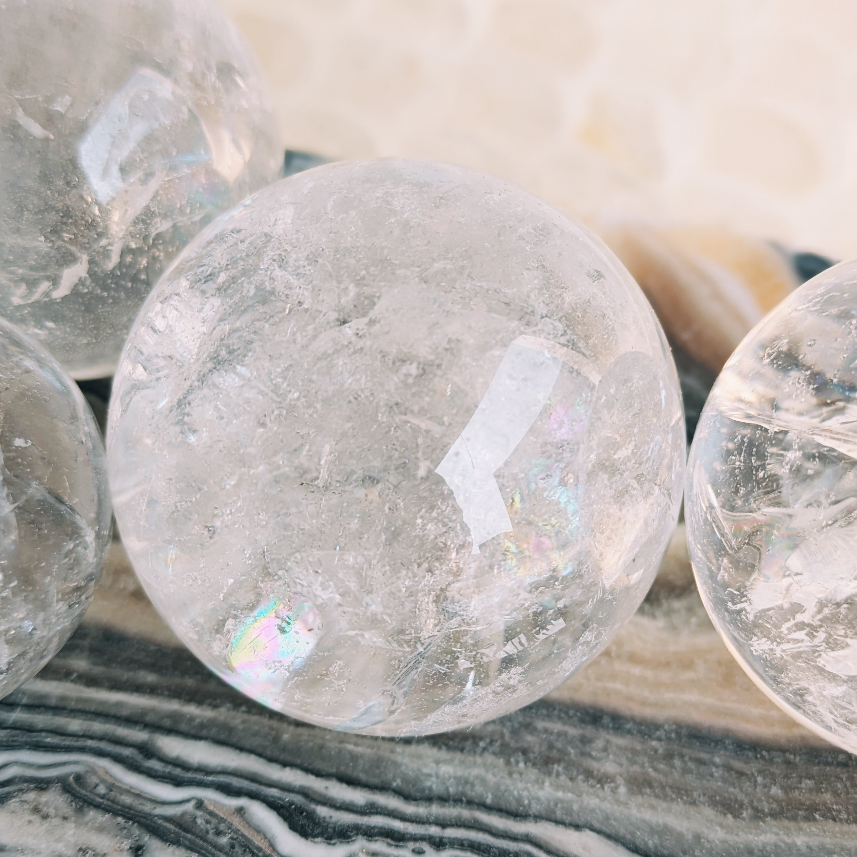 Clear Quartz Spheres