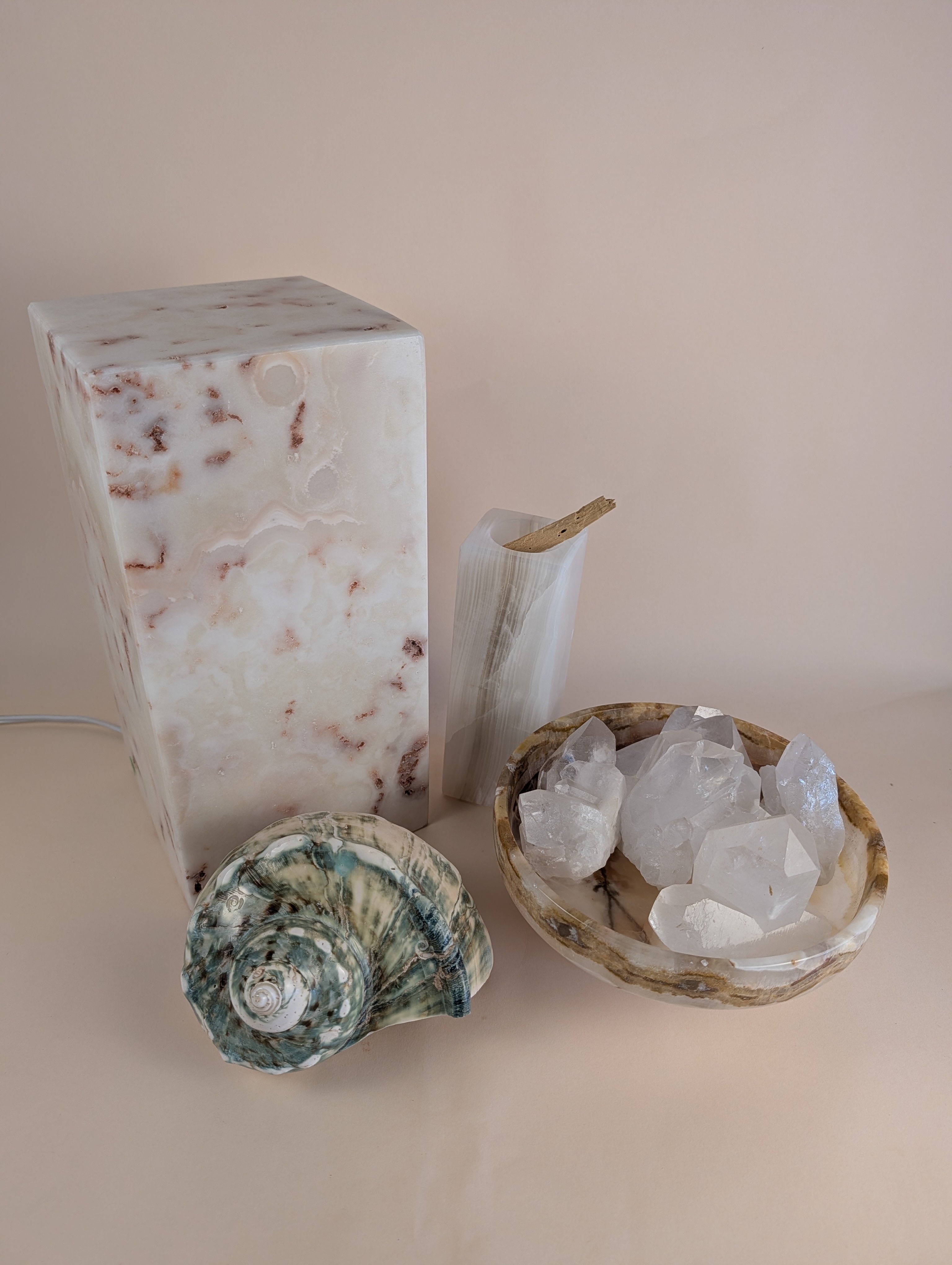 White Onyx Lamps