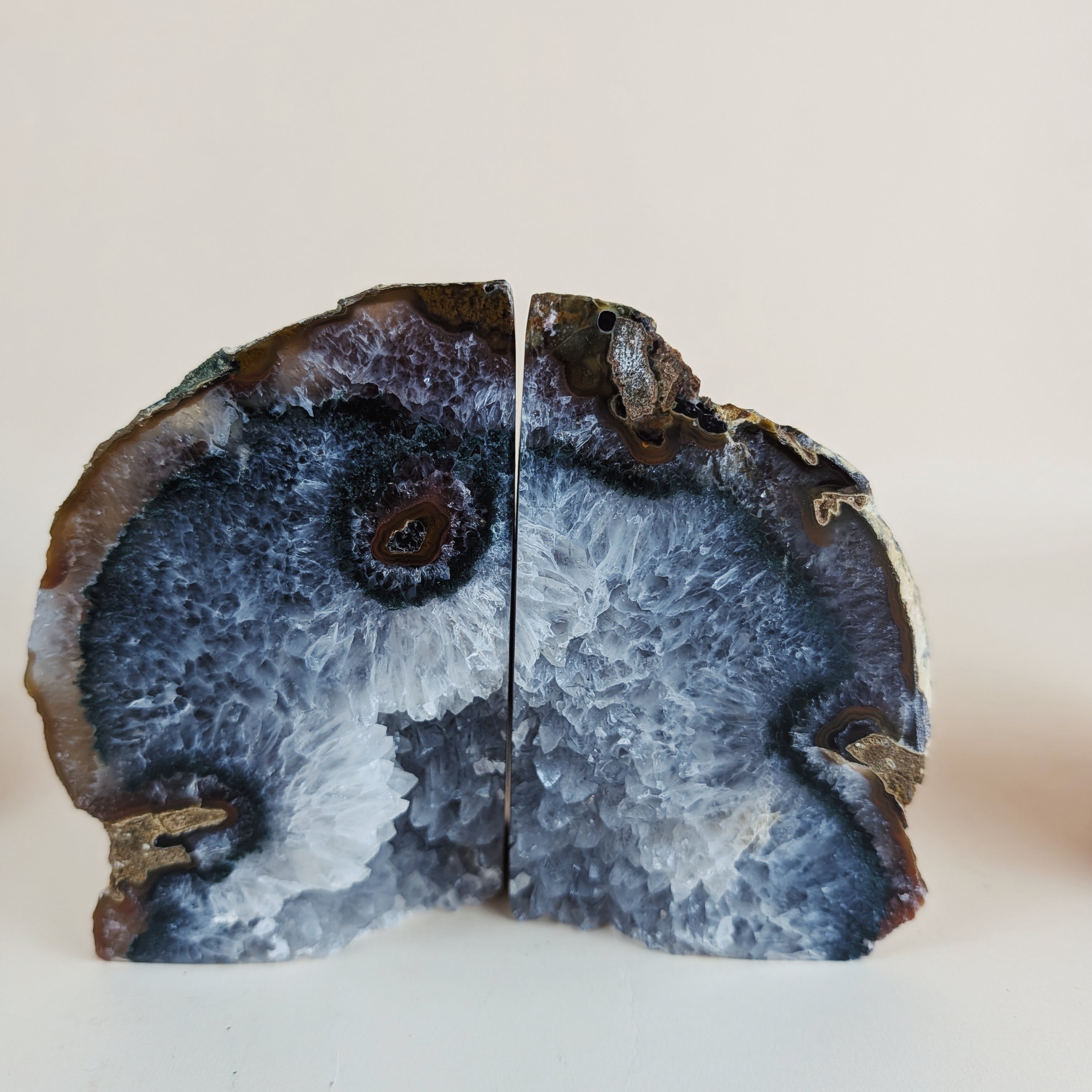 Agate Bookends