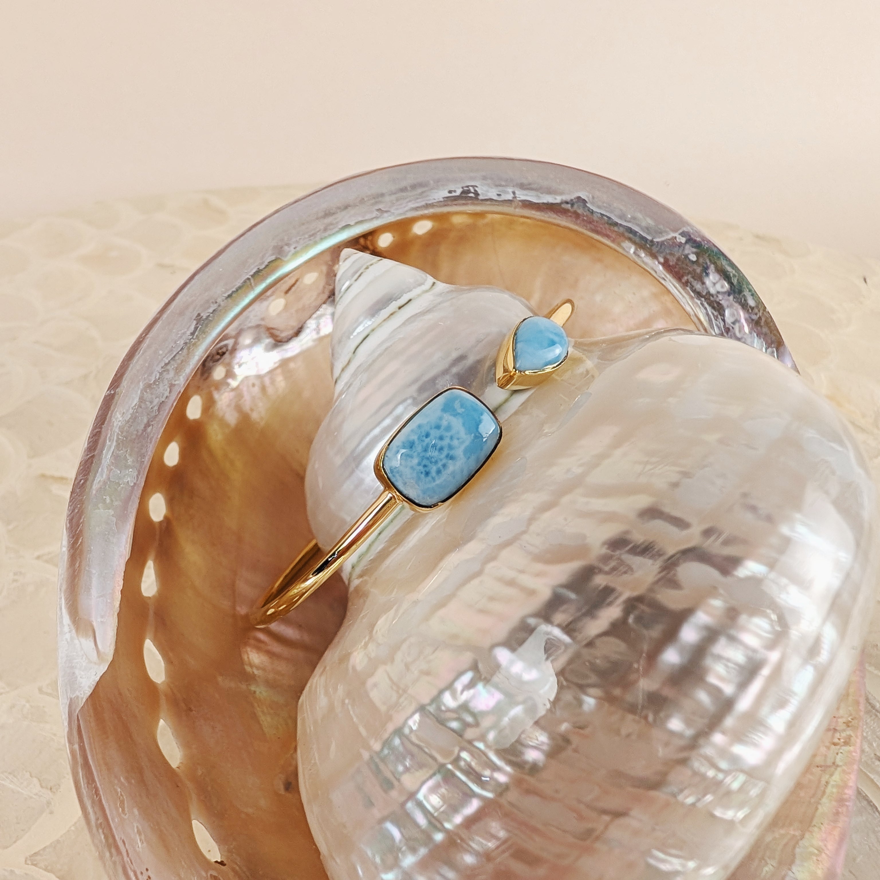 The Marina Cuff | Larimar + Dahlia Mohave Turquoise