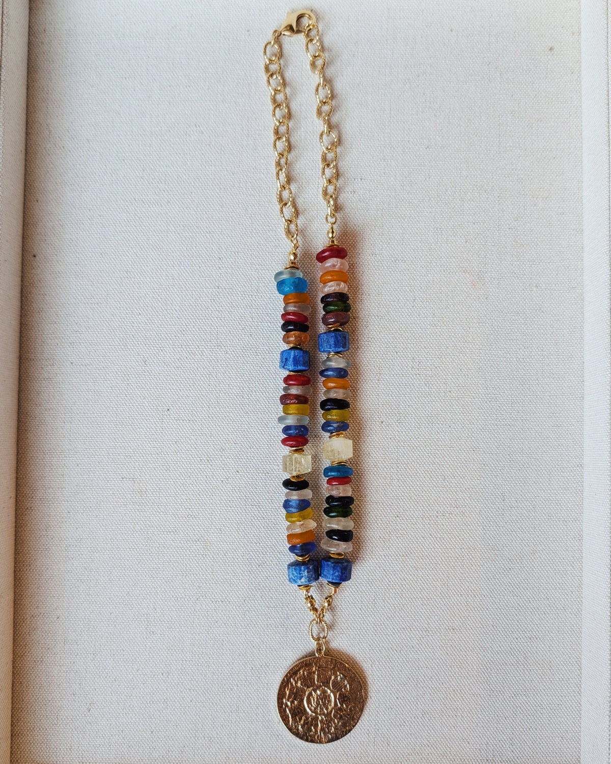 The Thea Necklace | Mediterranean Glass + Lapis
