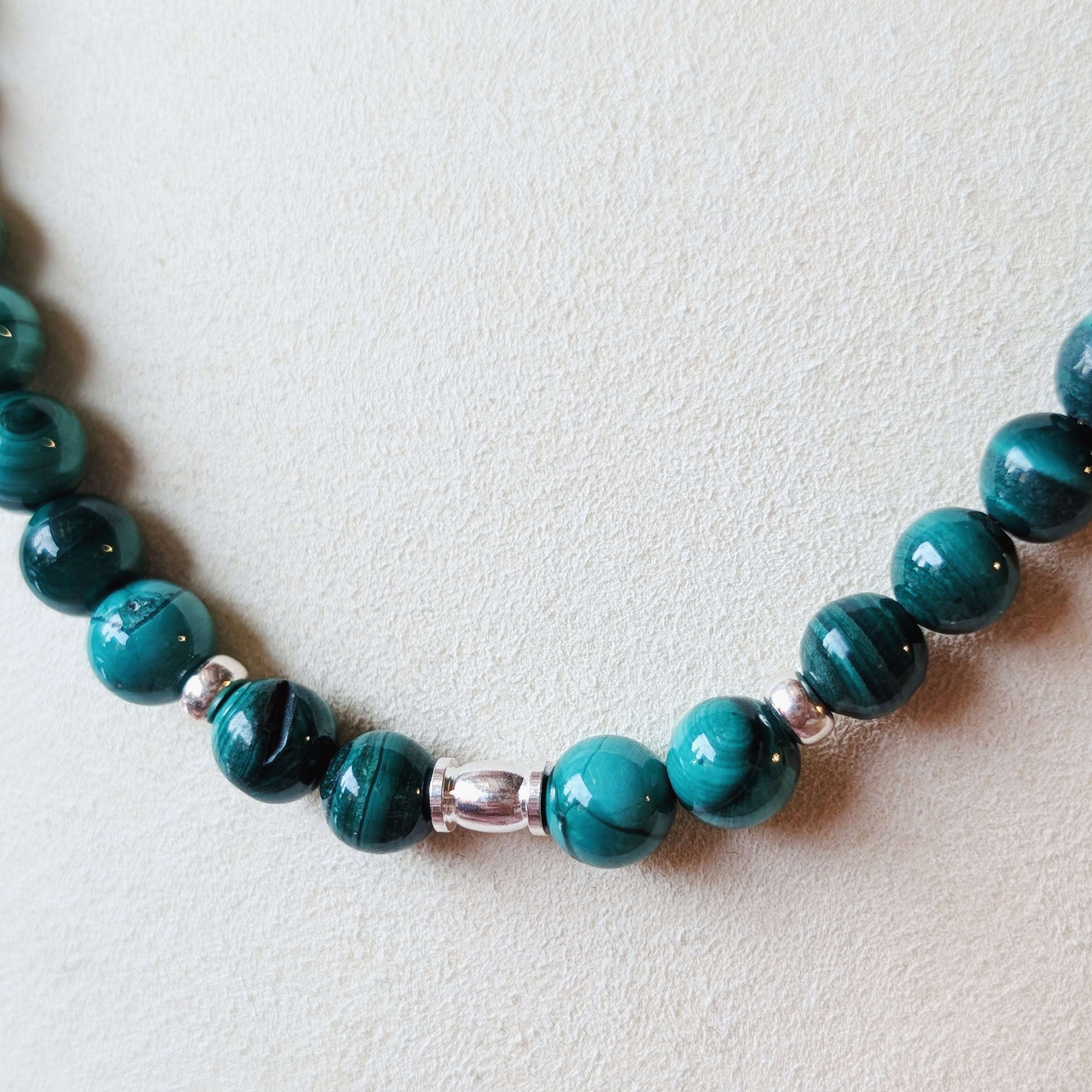 The Wells Necklace | Malachite + Sterling Silver