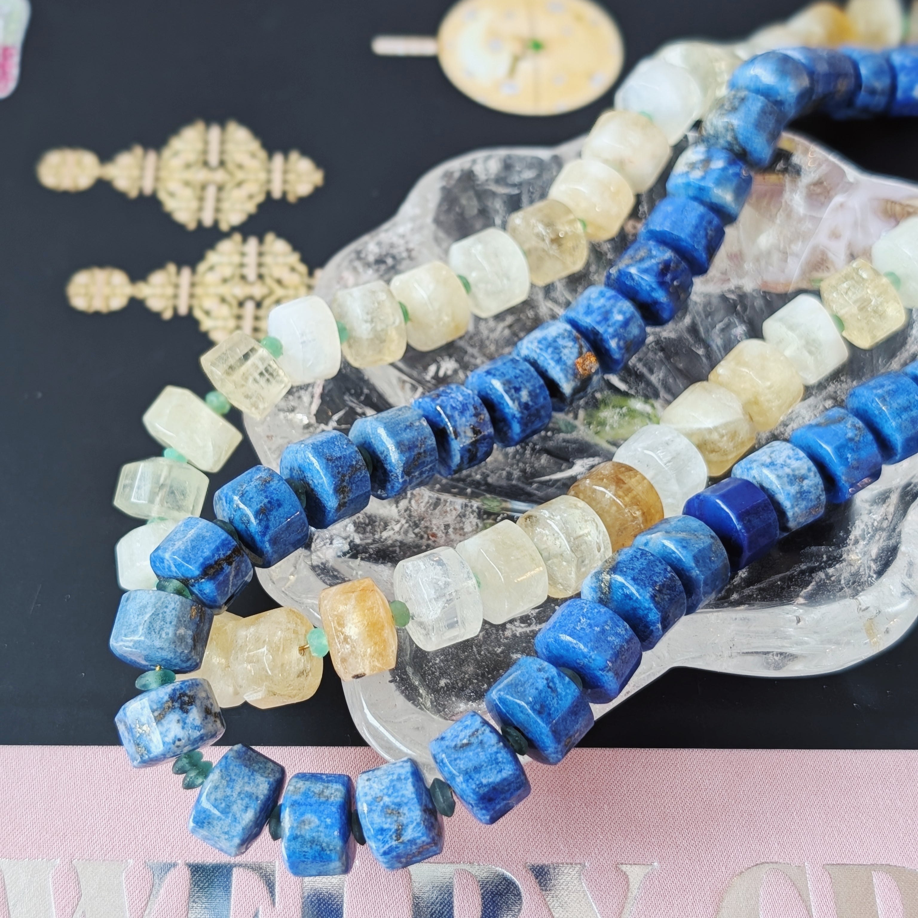 The Winslow Necklace | Lapis + Citrine