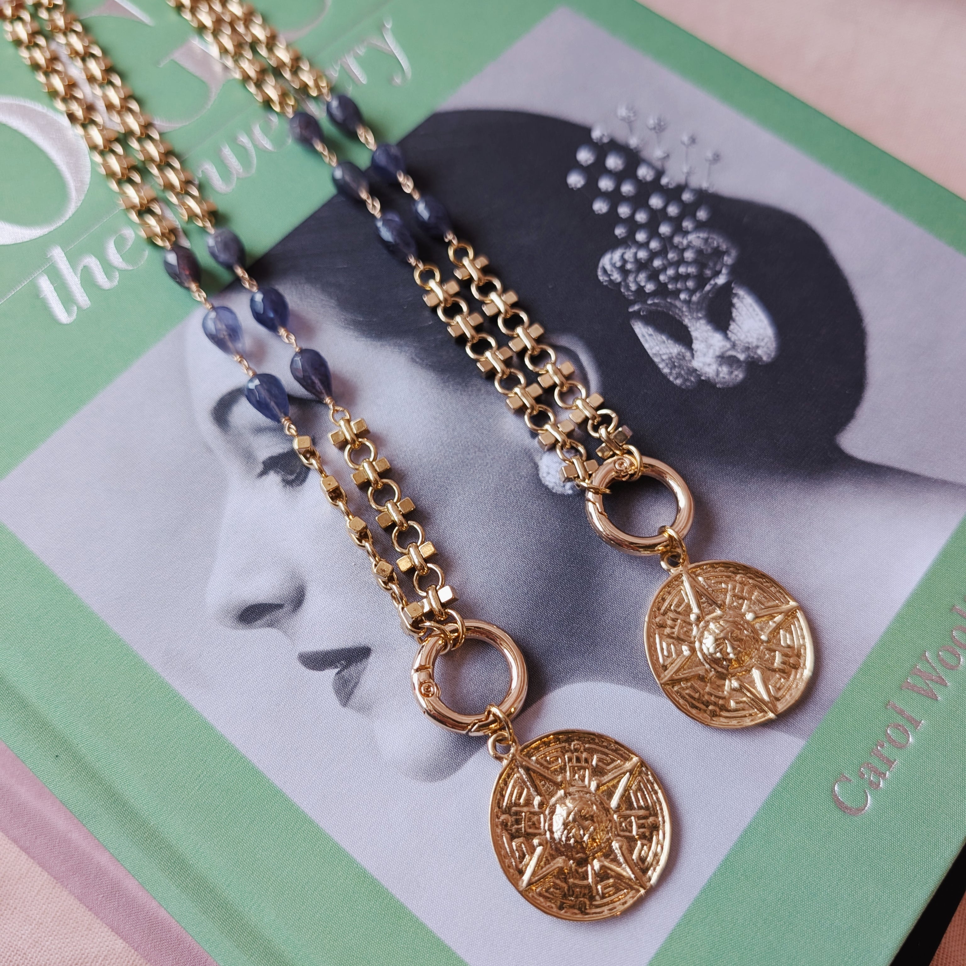 The Rhys Necklace | Gemstone + Coin