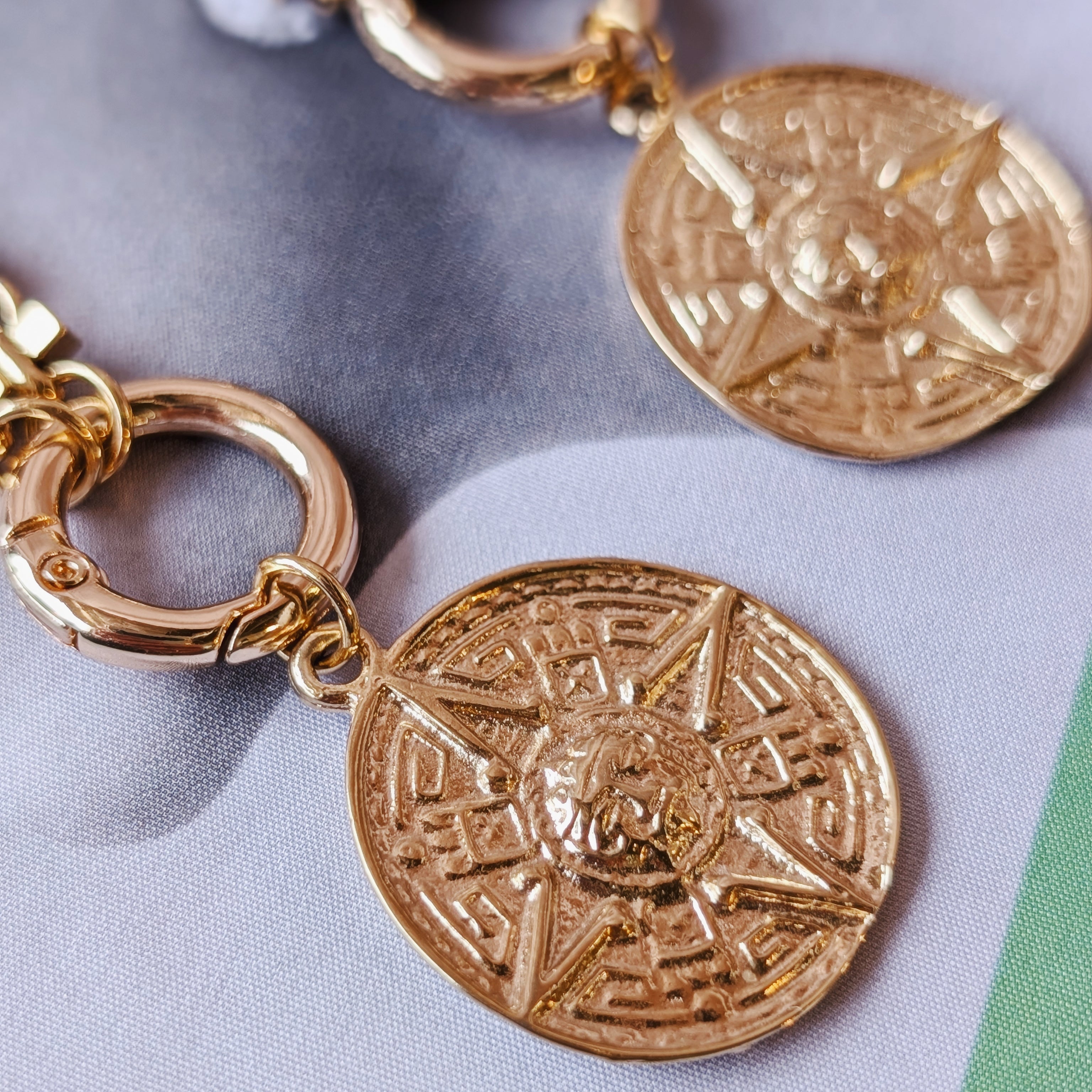 The Rhys Necklace | Gemstone + Coin