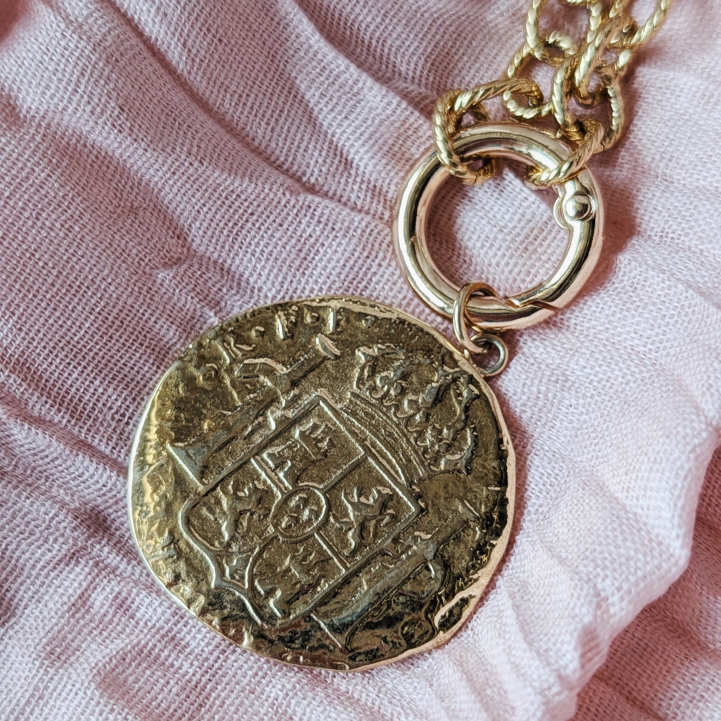 The Rhys Necklace | Gemstone + Coin