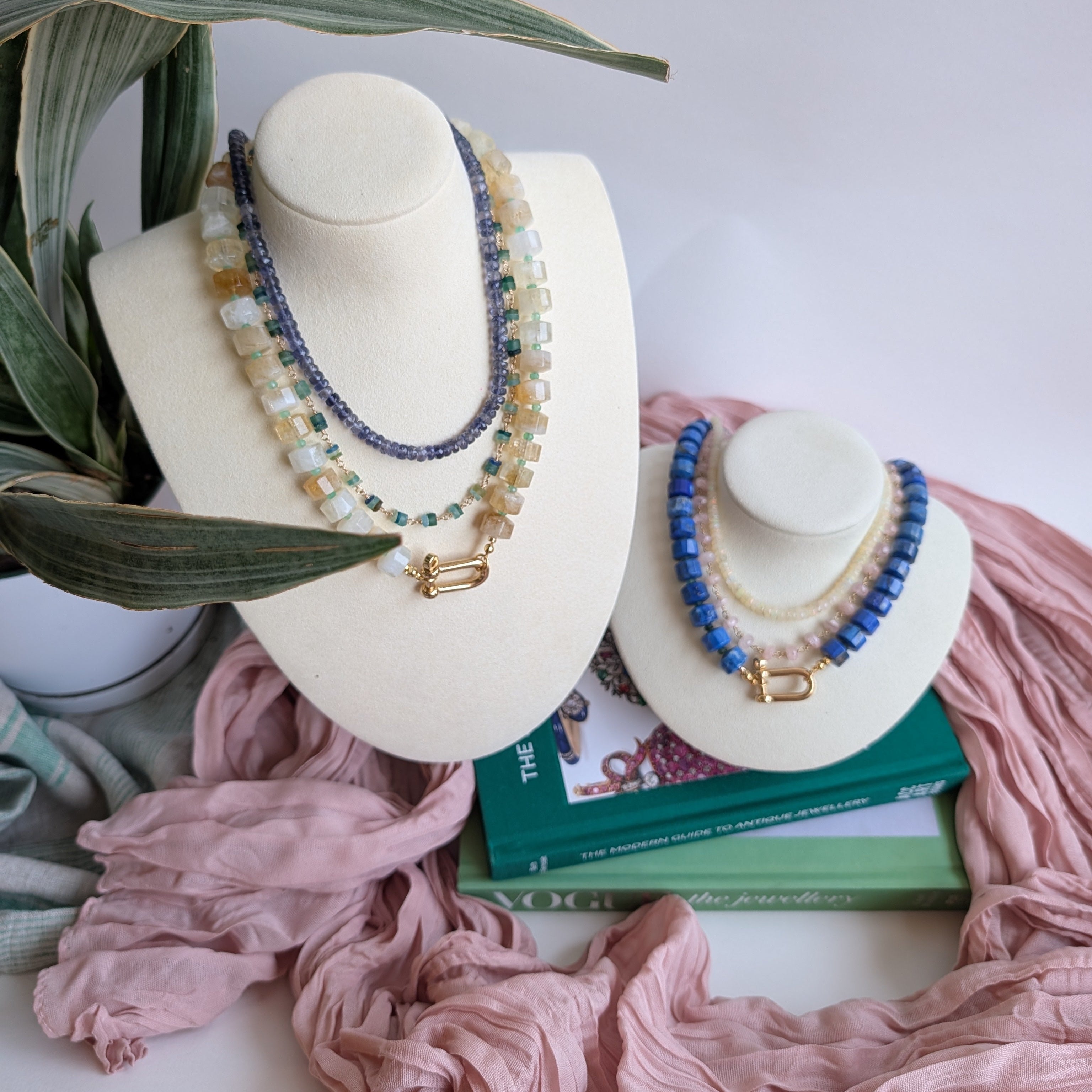 The Winslow Necklace | Lapis + Citrine