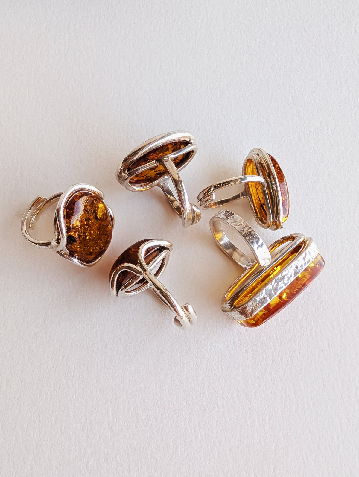 The Amber Ring | Sterling Silver