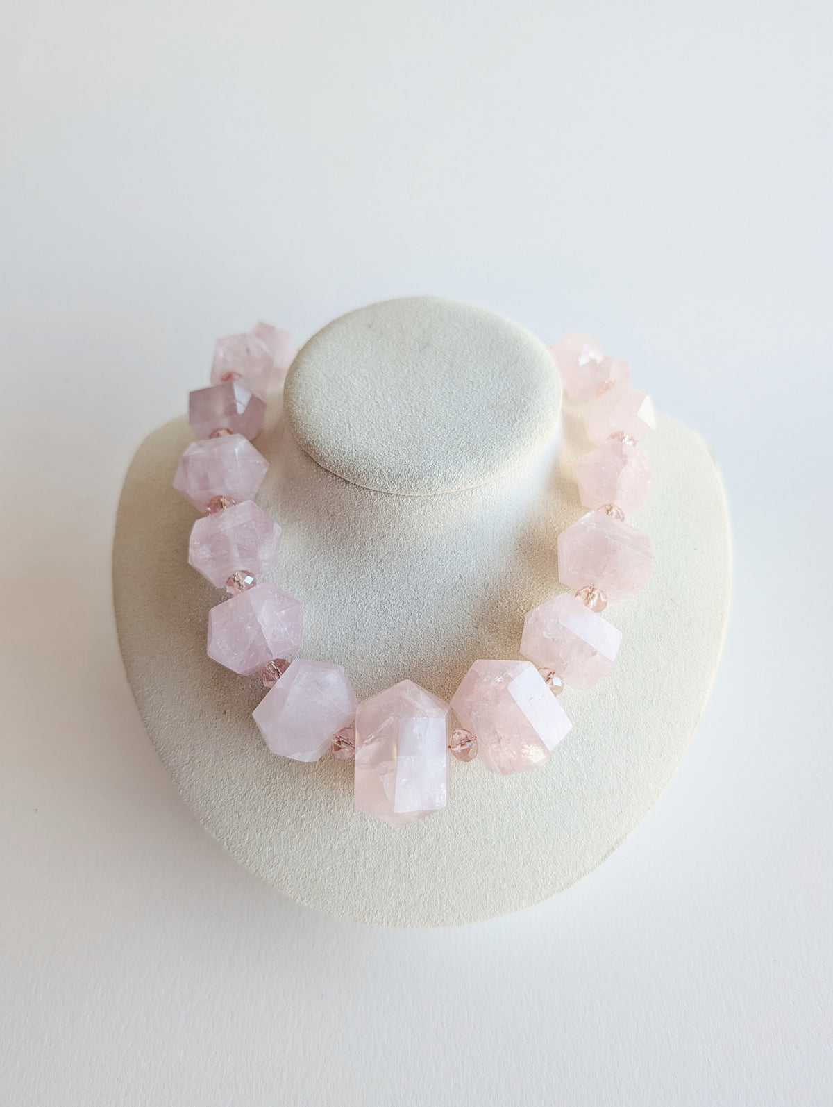 The Sloane Necklace | Golden Healer + Rose Quartz
