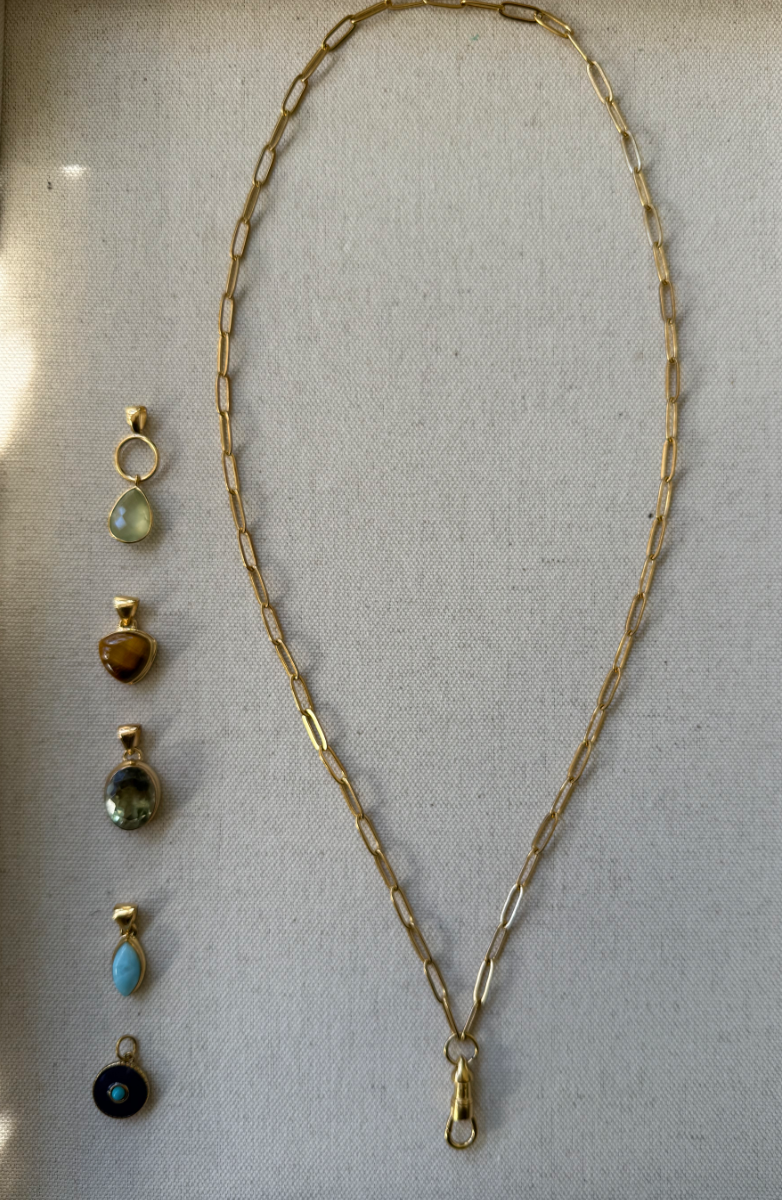 Paperclip Chain Charm Necklace