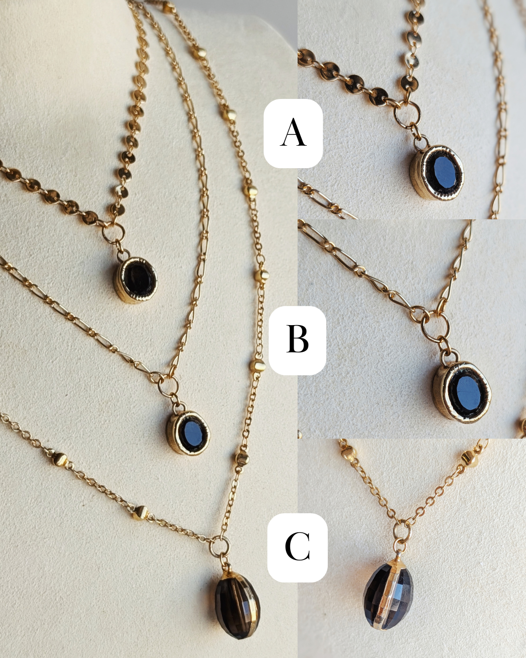 The Camilla Necklace | Smoky Quartz