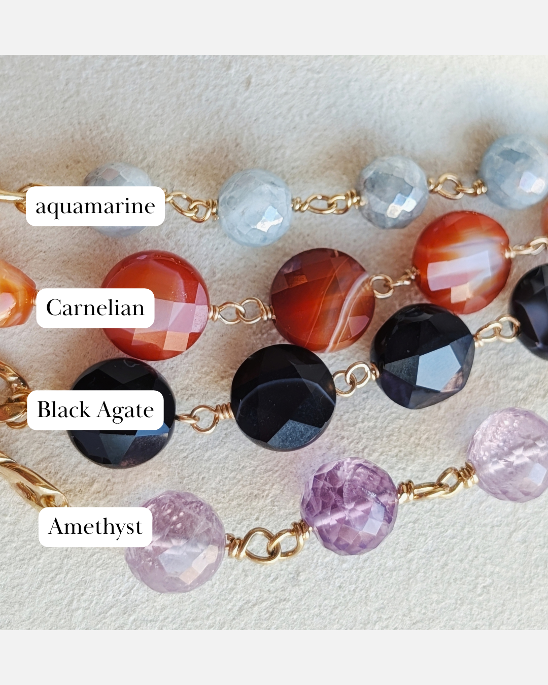 The Cash Necklace | Gemstone Charm Necklace