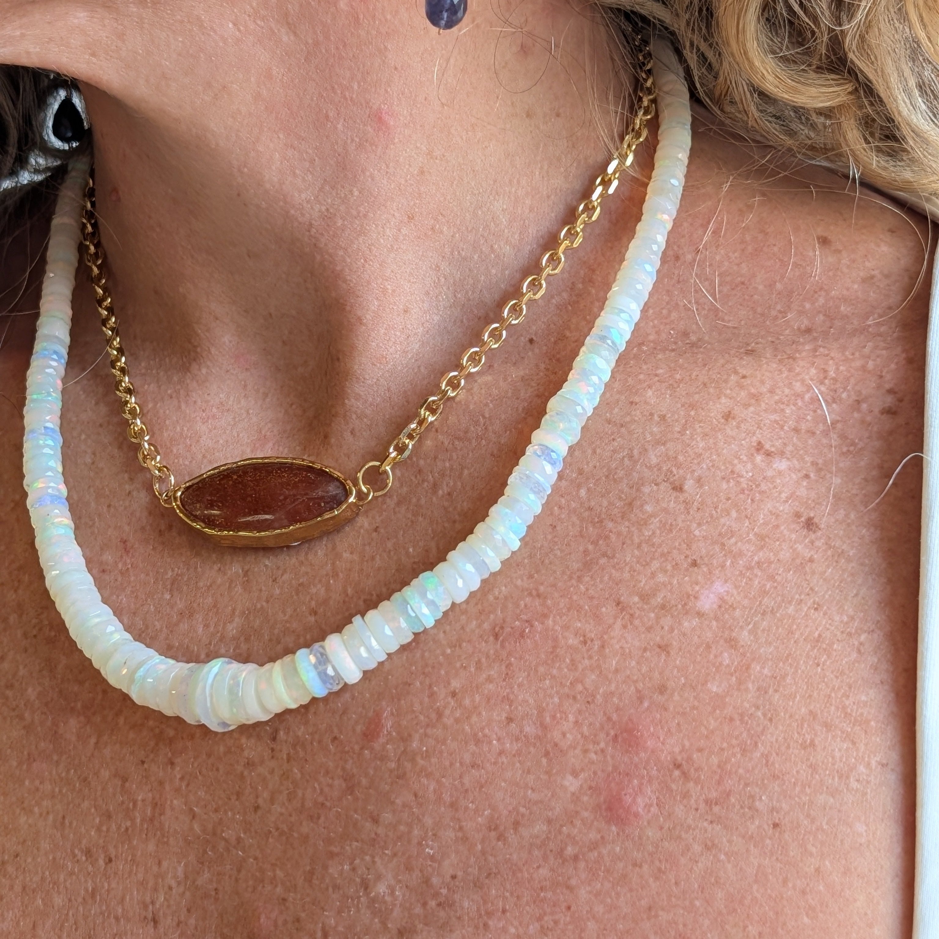 The Seraphina Necklace | Ethiopian Fire Opal