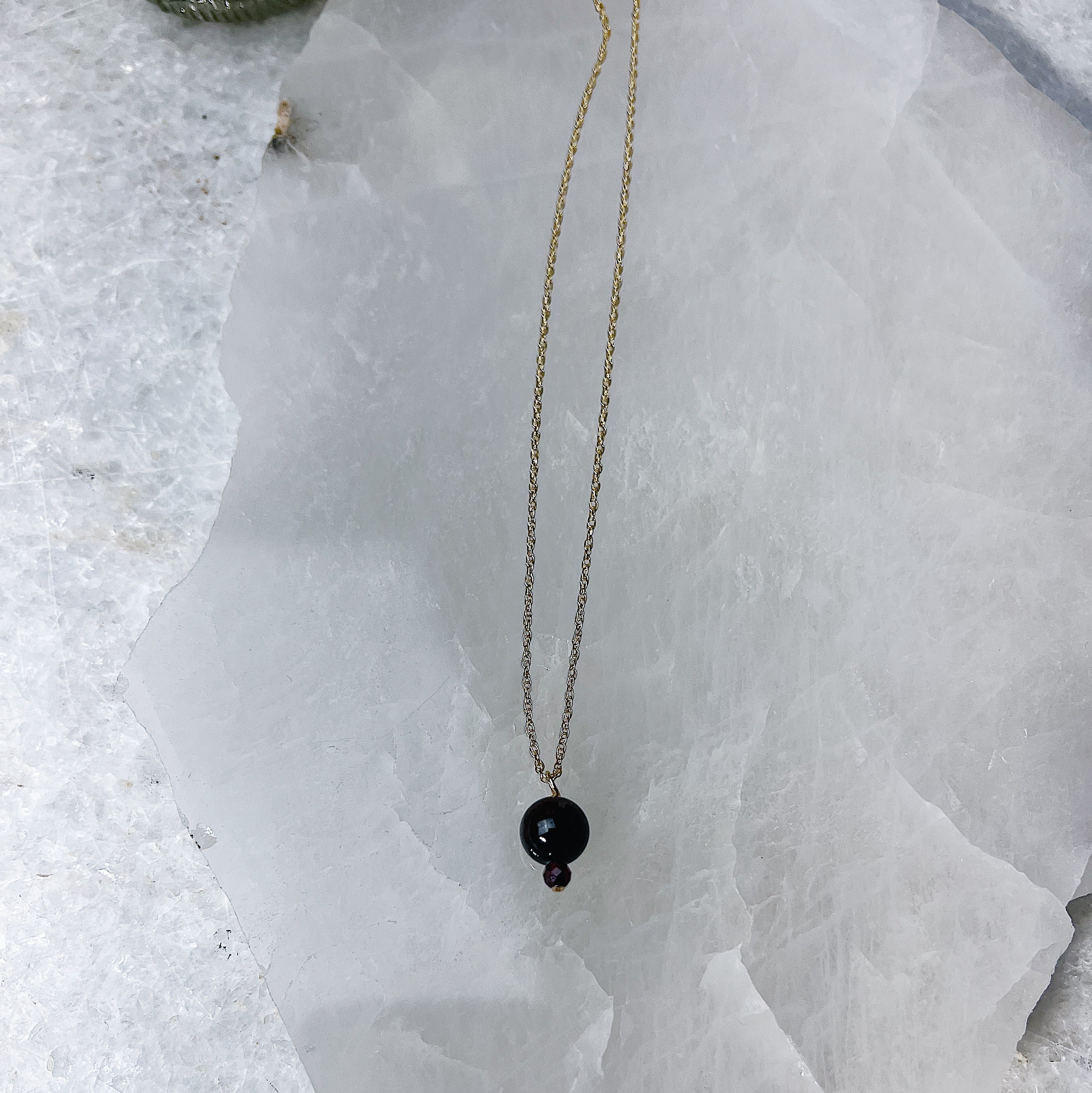 Desert Moon Manifesting Garnet Necklace Desert Moon