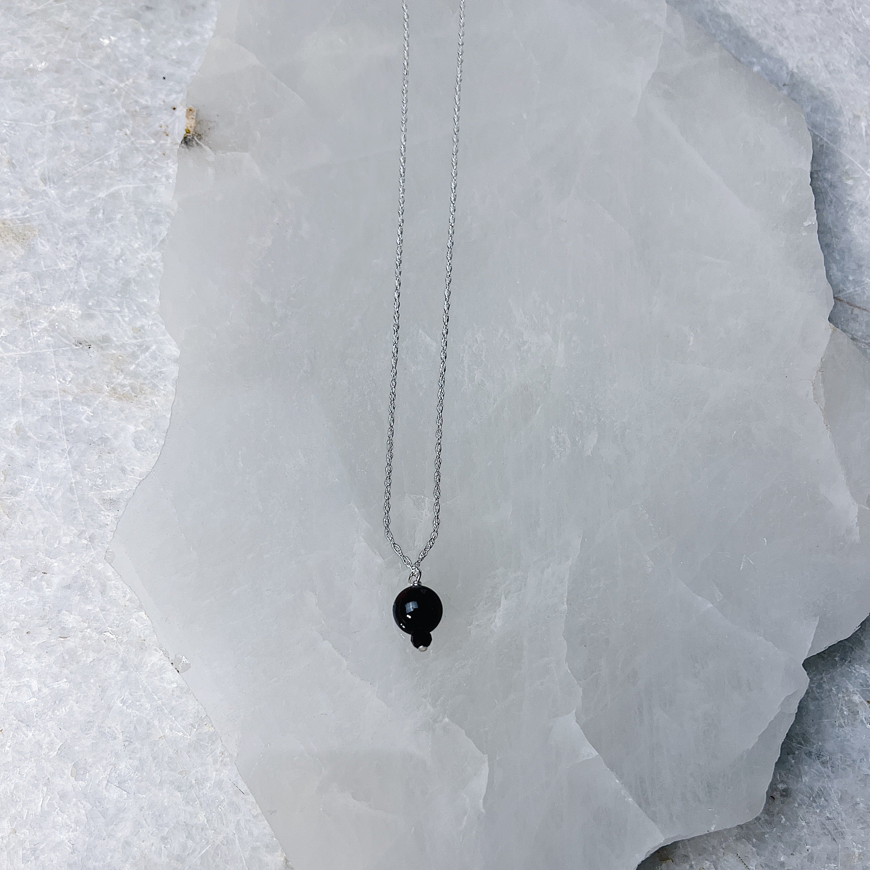 Desert Moon Manifesting Garnet Necklace Desert Moon