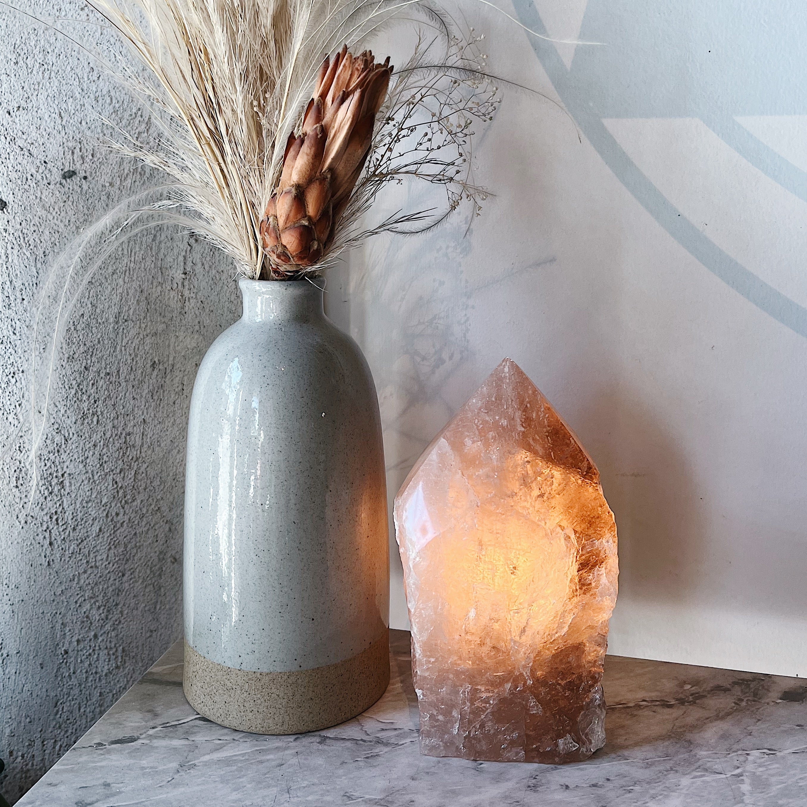 Top Polish Smokey Quartz Lamp Wild Alabaster
