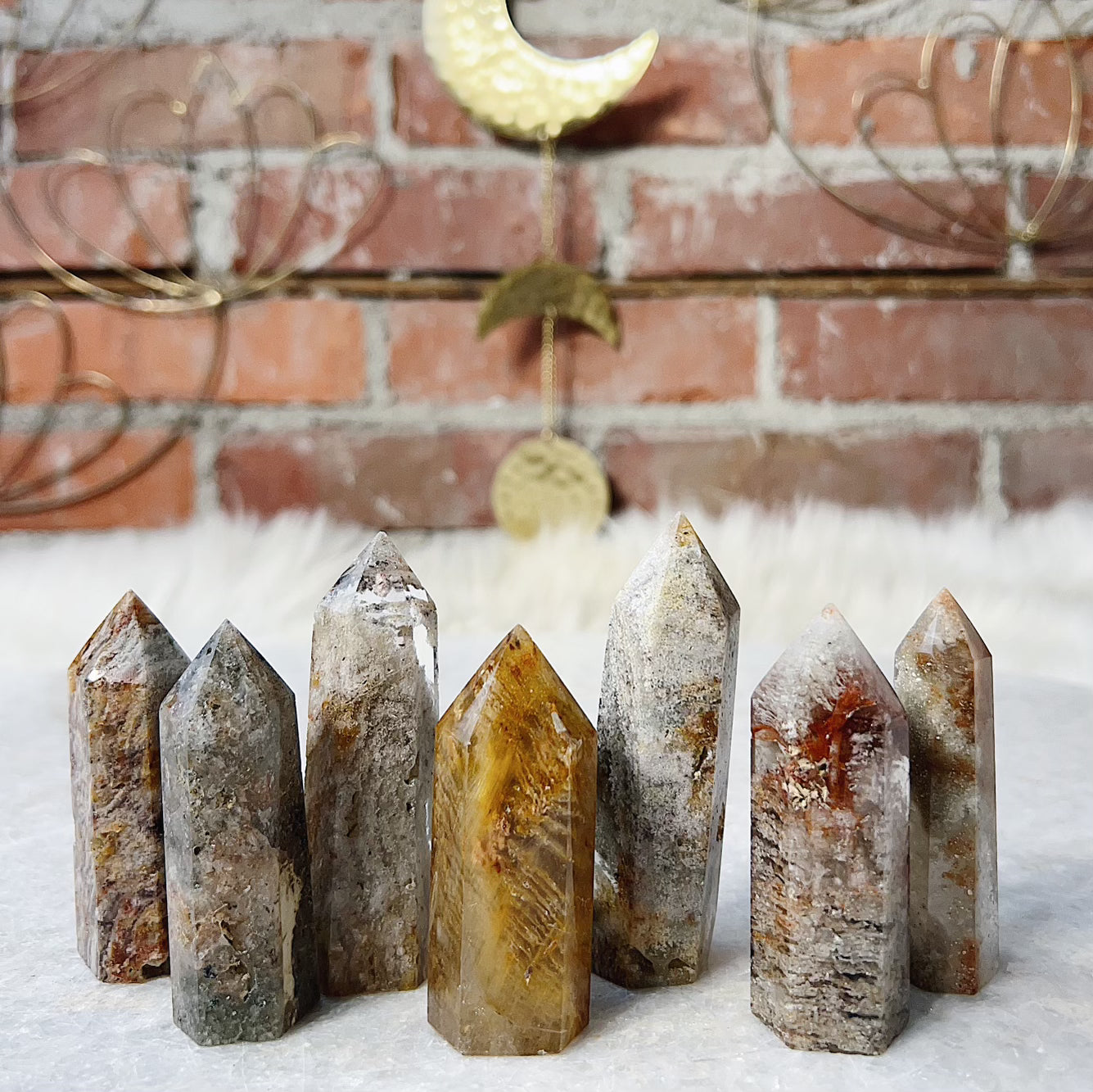 Intuitively Chosen Thousand Layer Quartz Tower Wild Alabaster