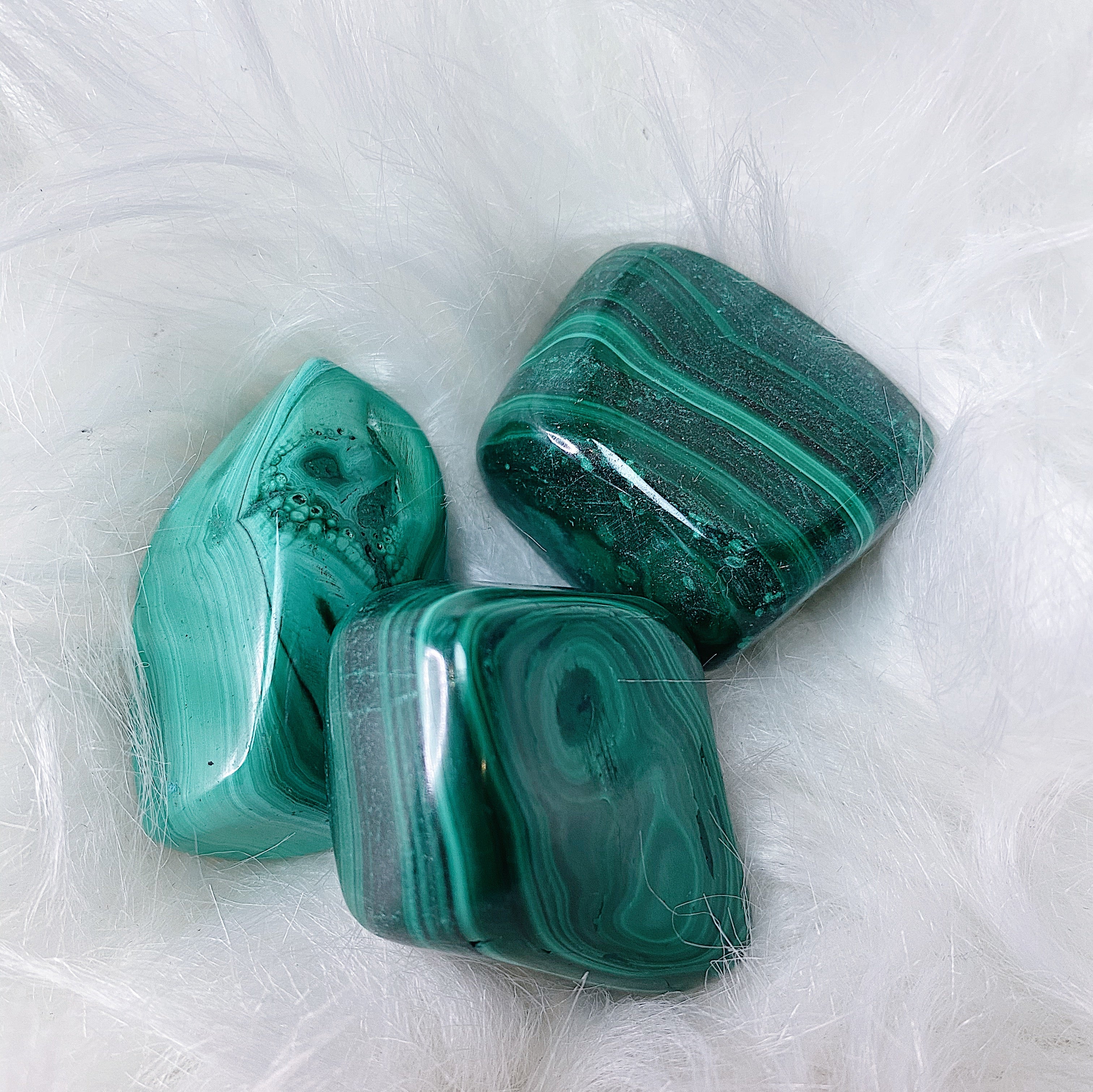 Intuitively Chosen Malachite Pocket Trio Wild Alabaster