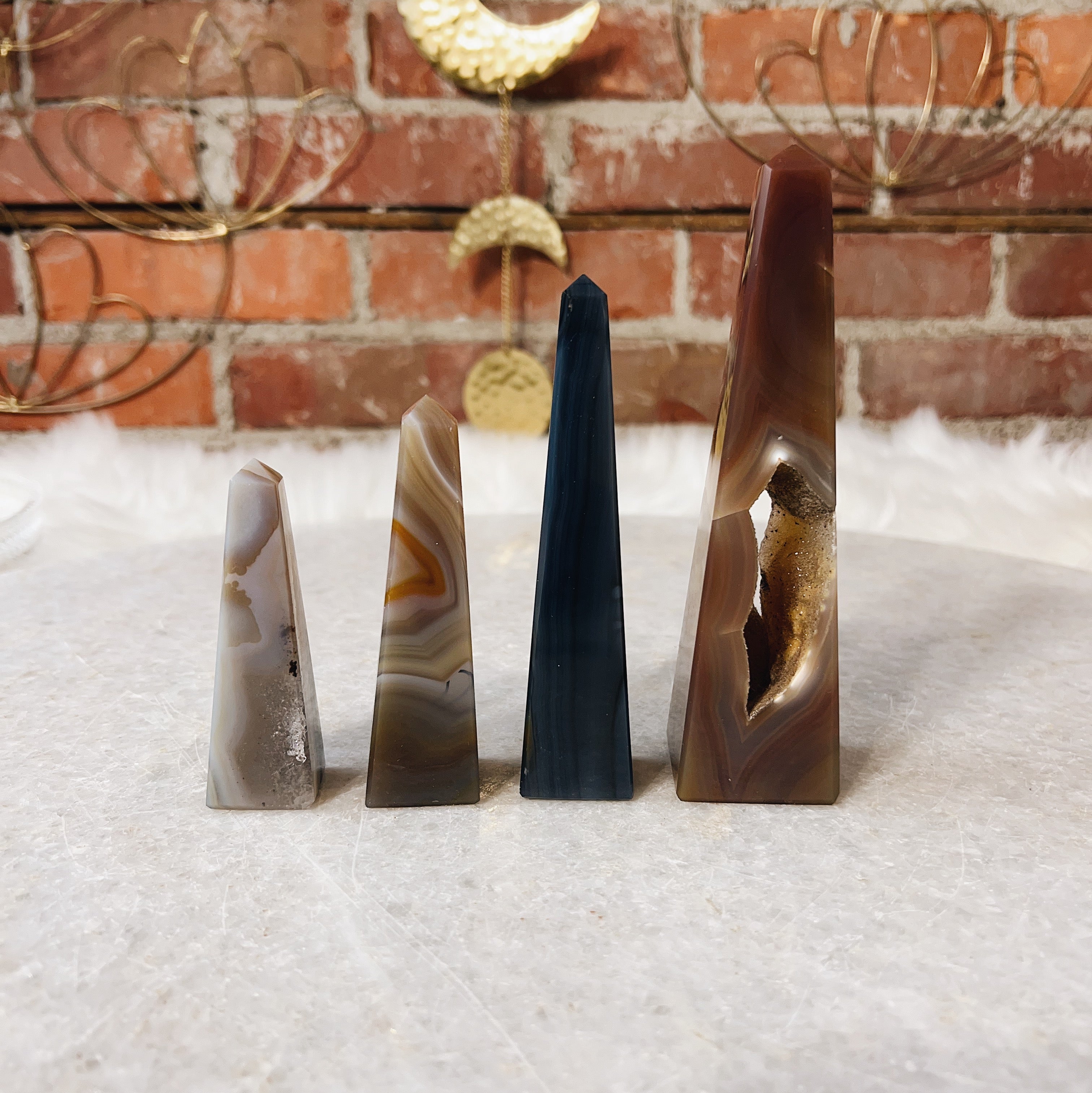 Intuitively Chosen Modern Agate Tower Wild Alabaster