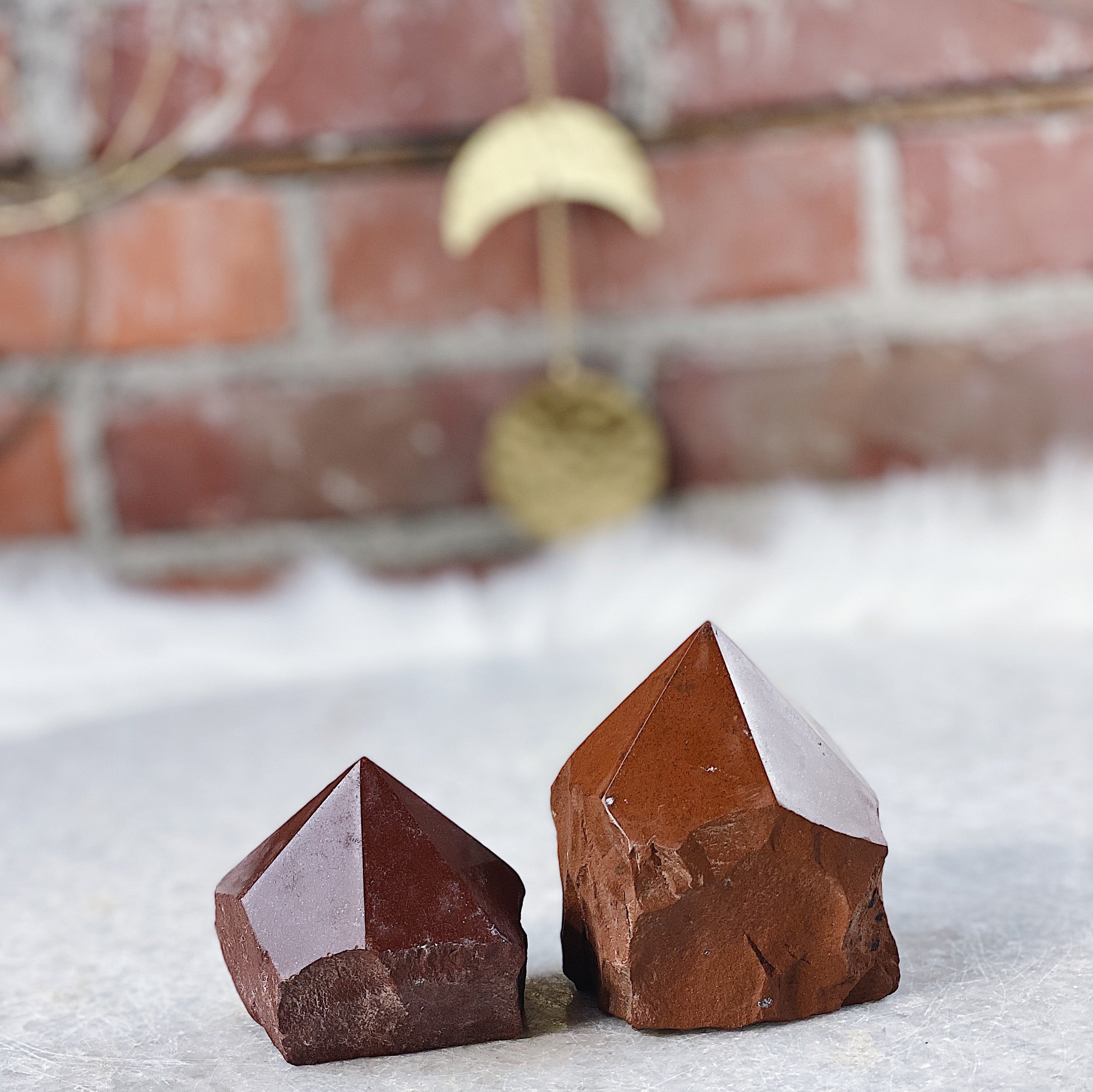 Intuitively Chosen Red Jasper Top Polish Wild Alabaster