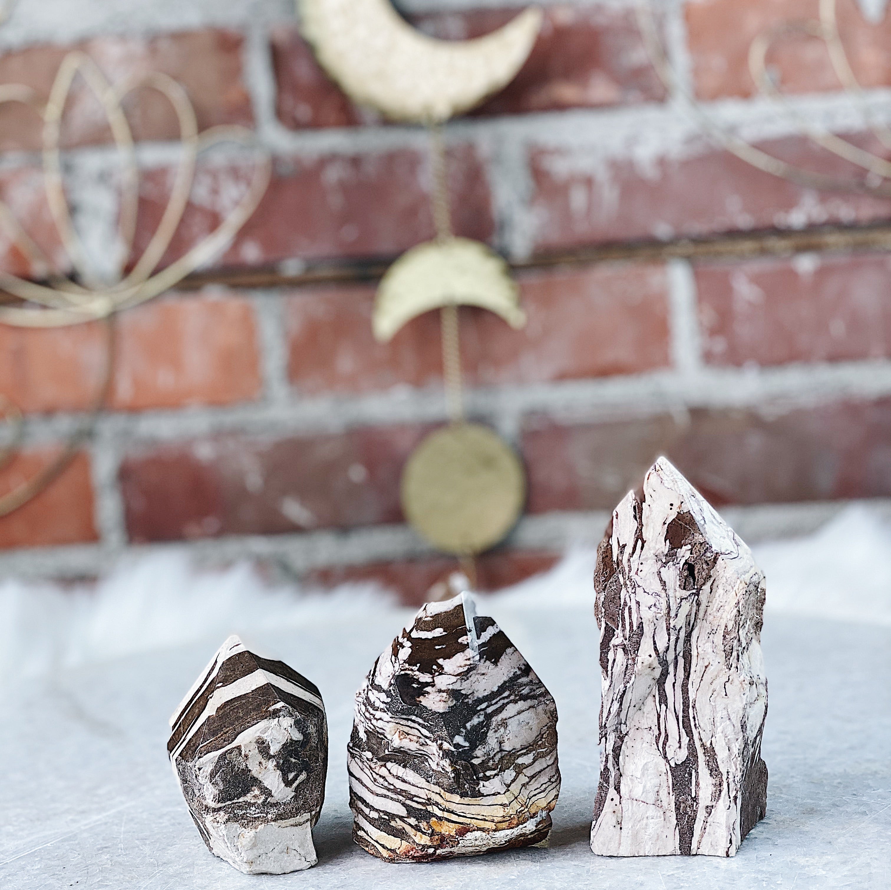 Intuitively Chosen Zebra Jasper Top Polish Wild Alabaster