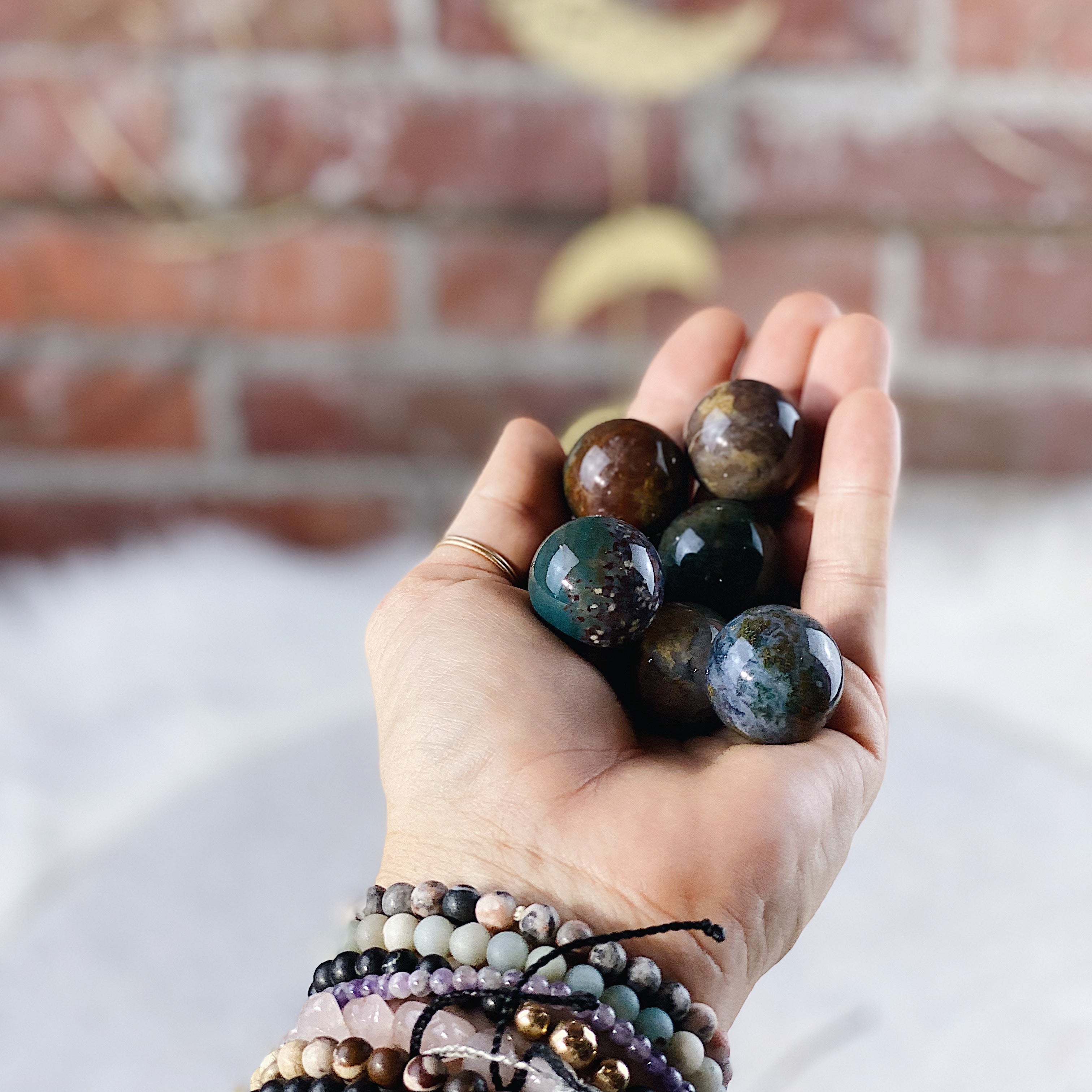 Intuitively Chosen Spirit Jasper Sphere Wild Alabaster