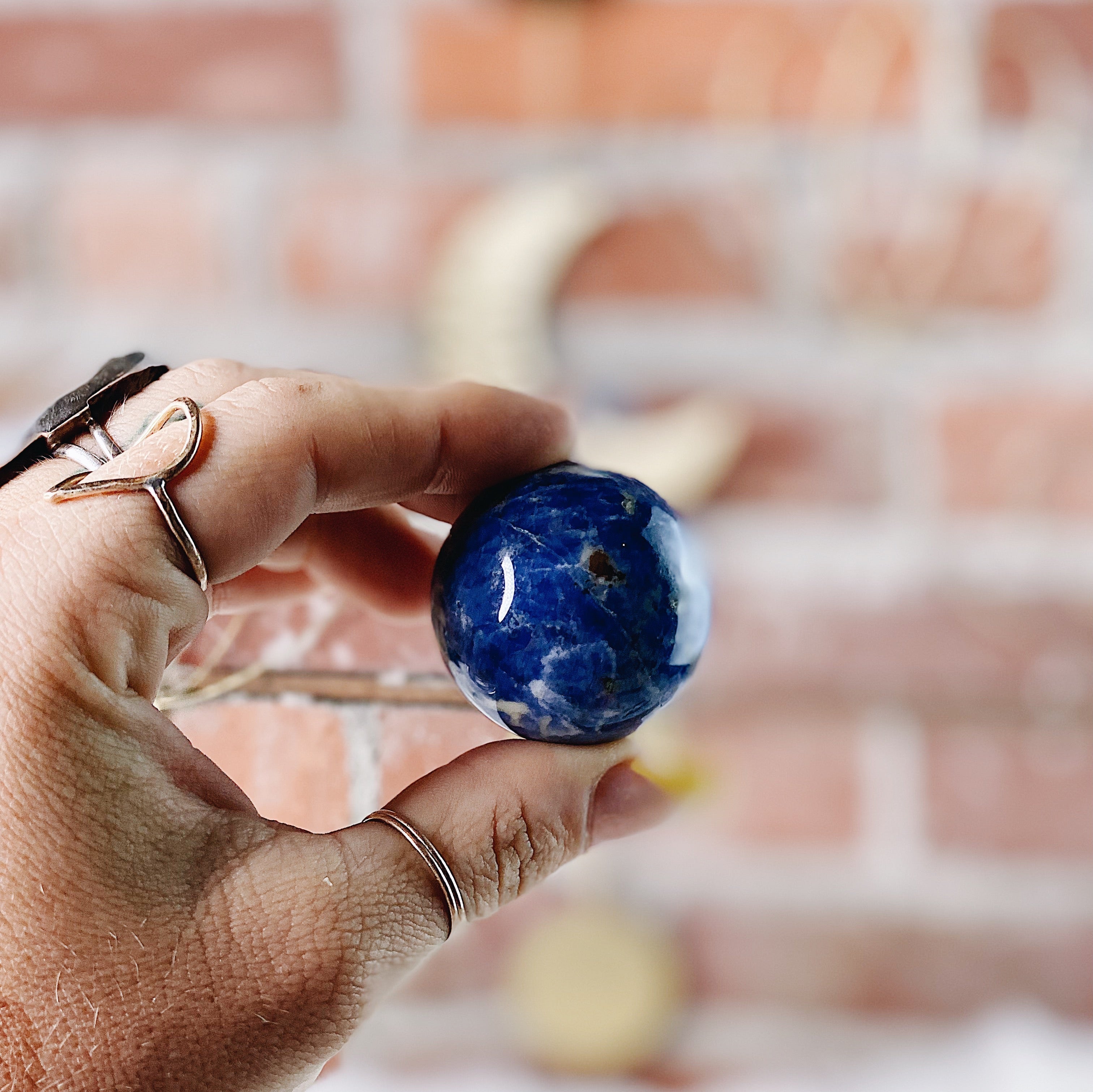 Intuitively Chosen Sodalite Sphere Wild Alabaster