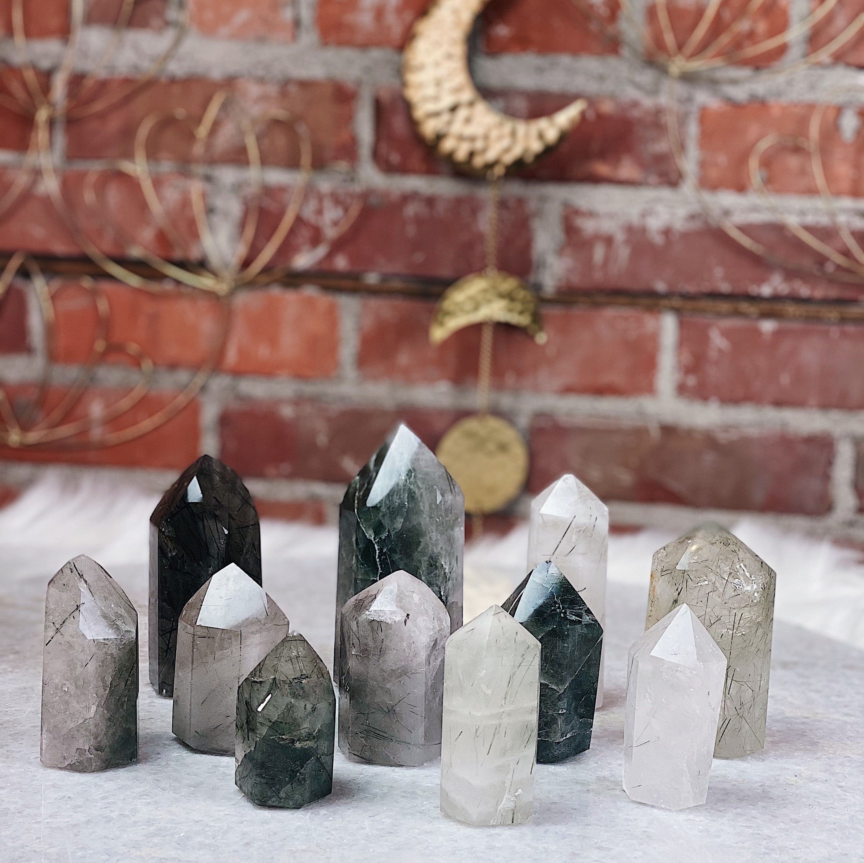 Green Tourmalinated Quartz86682246