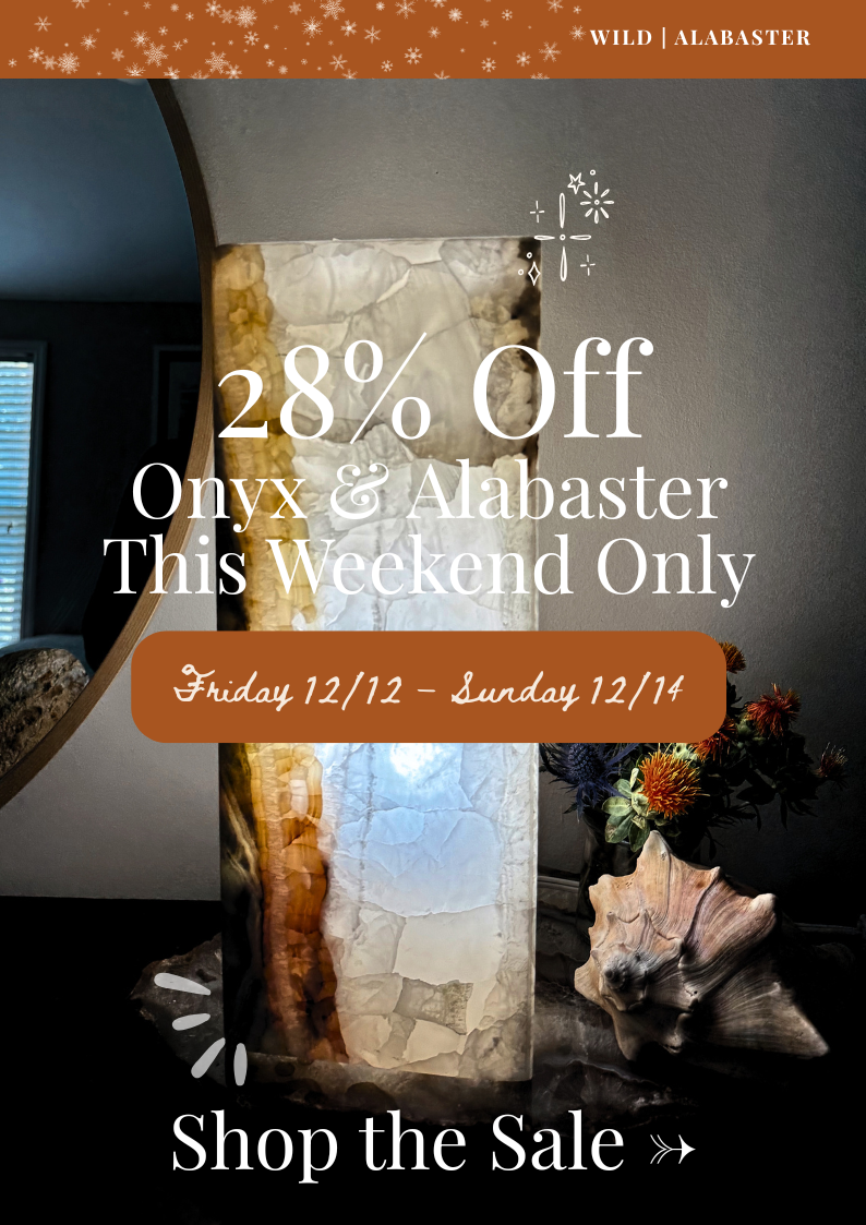 Onyx + Alabaster Sale