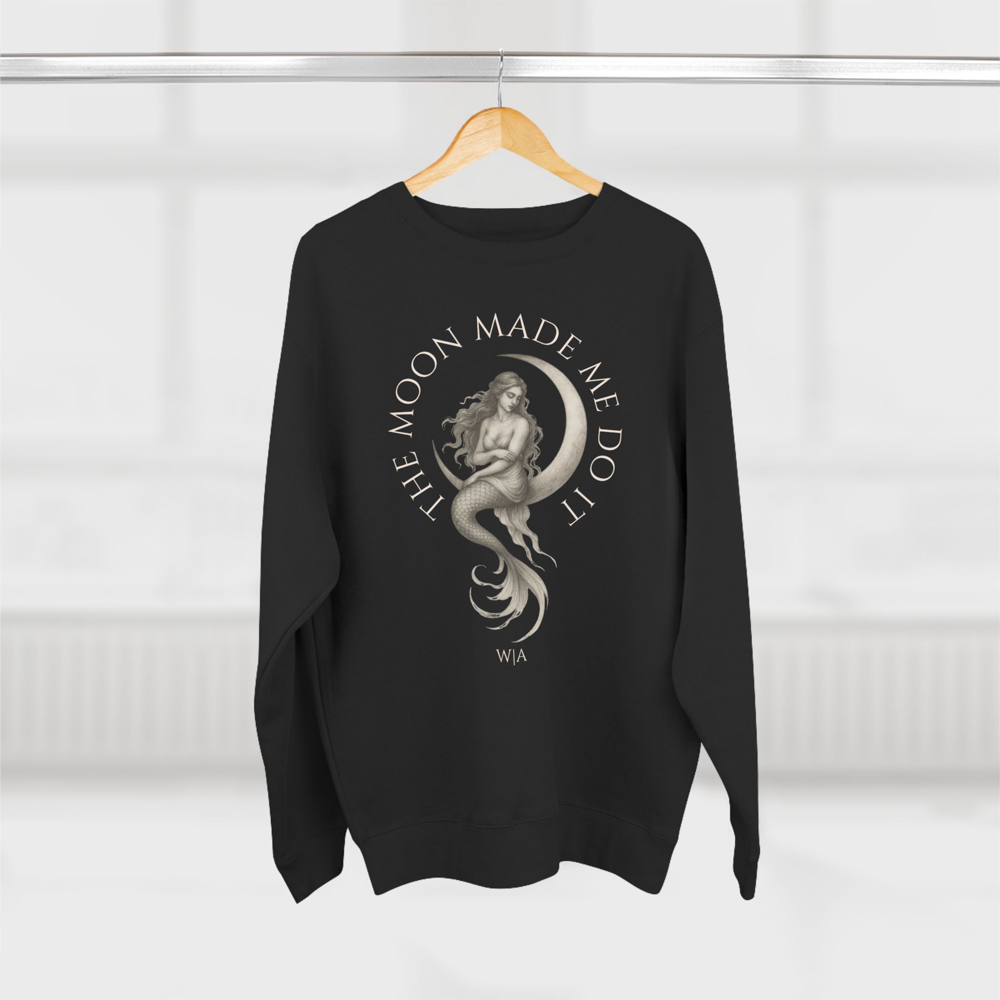 The Moon Made Me Do it Mermaid | Cozy Crewneck Sweatshirt