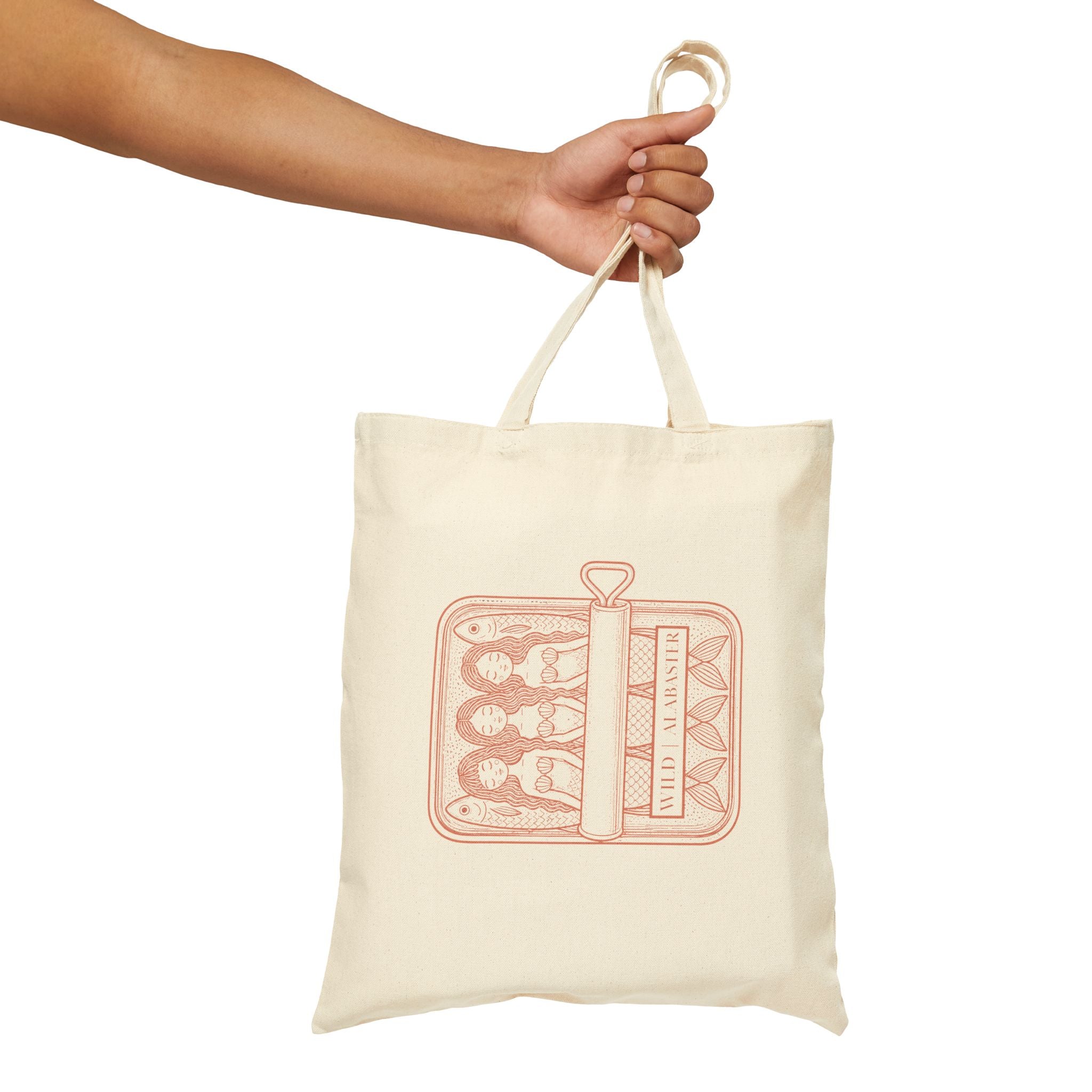 The Mermaid Social Club | Cotton Canvas Tote Bag