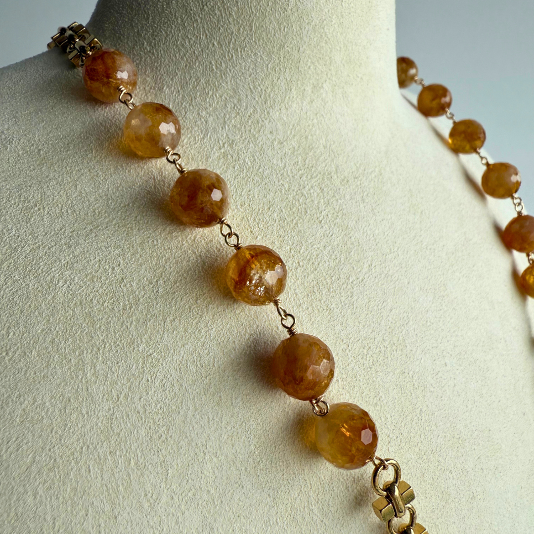 The McMillan Necklace | Black Tourmaline + Gemstone