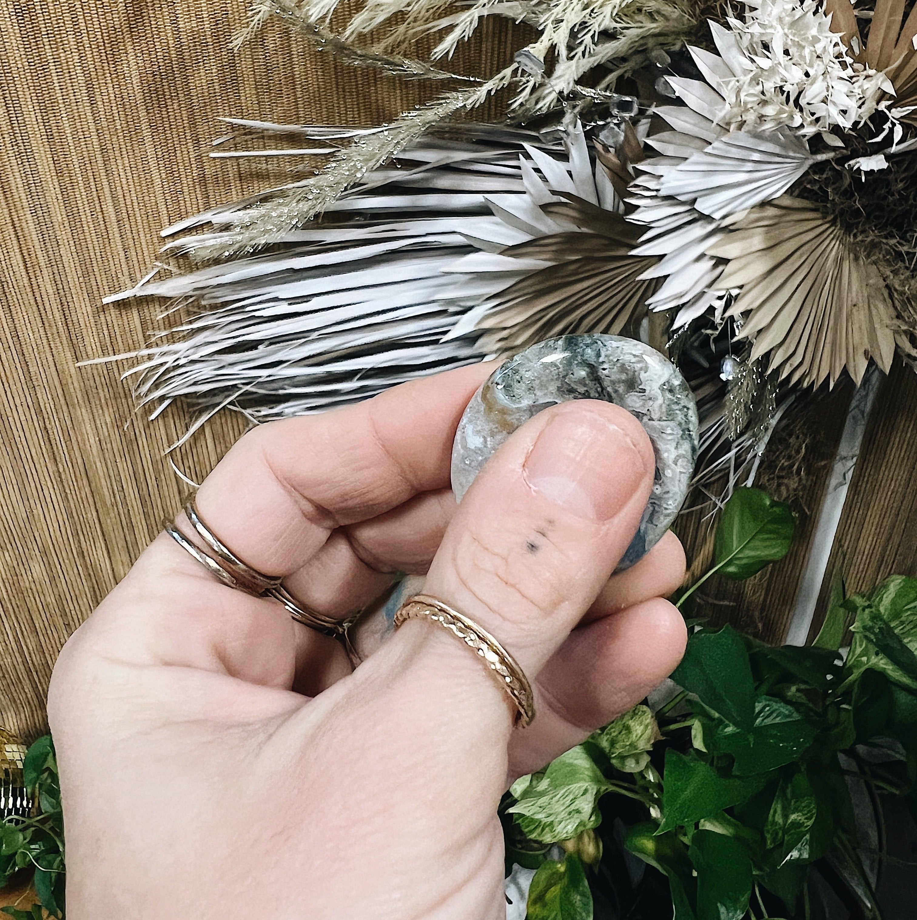 Ocean Jasper Touch Stone Wild Alabaster