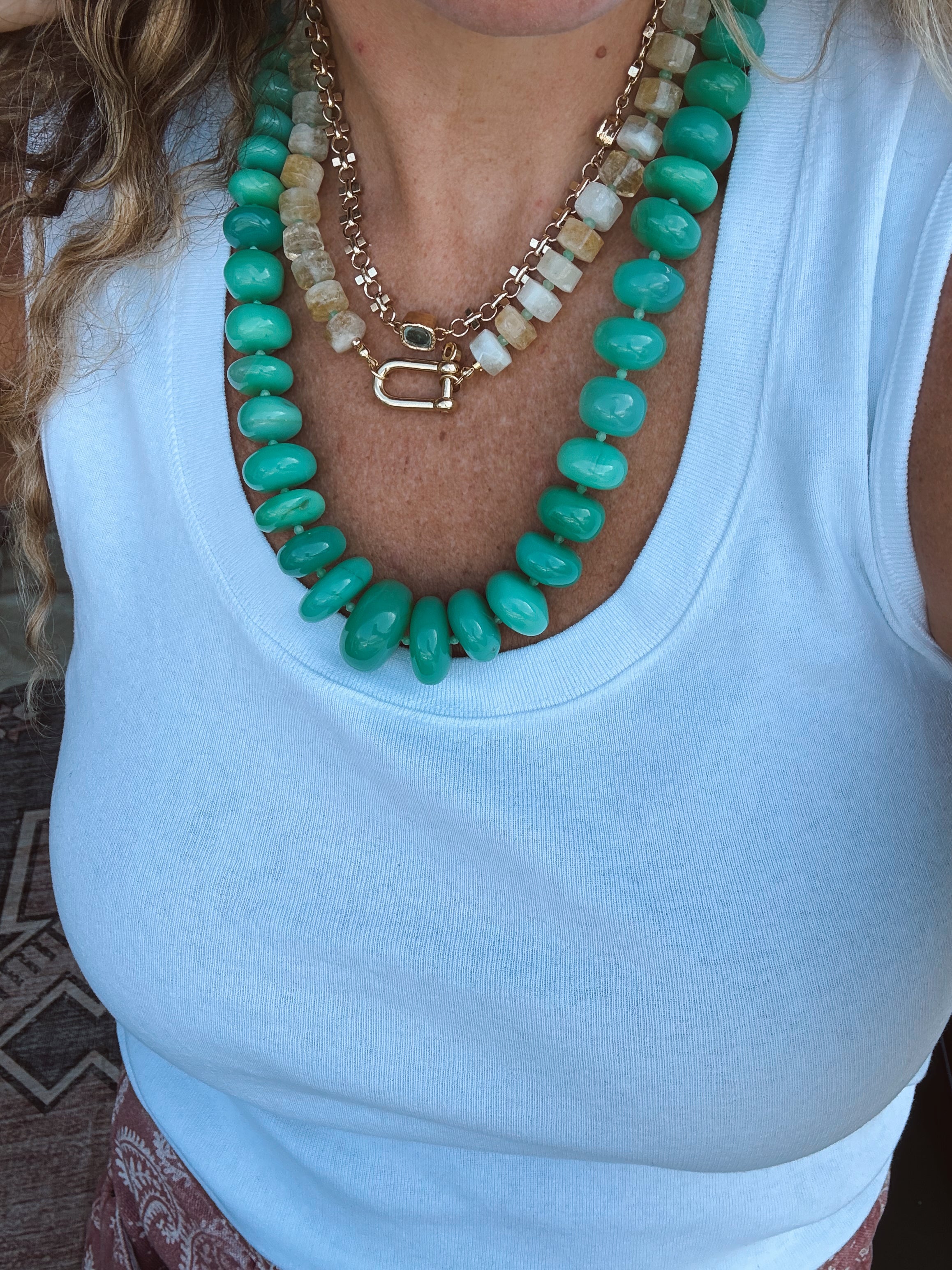 The Estelle Necklace | Chrysoprase